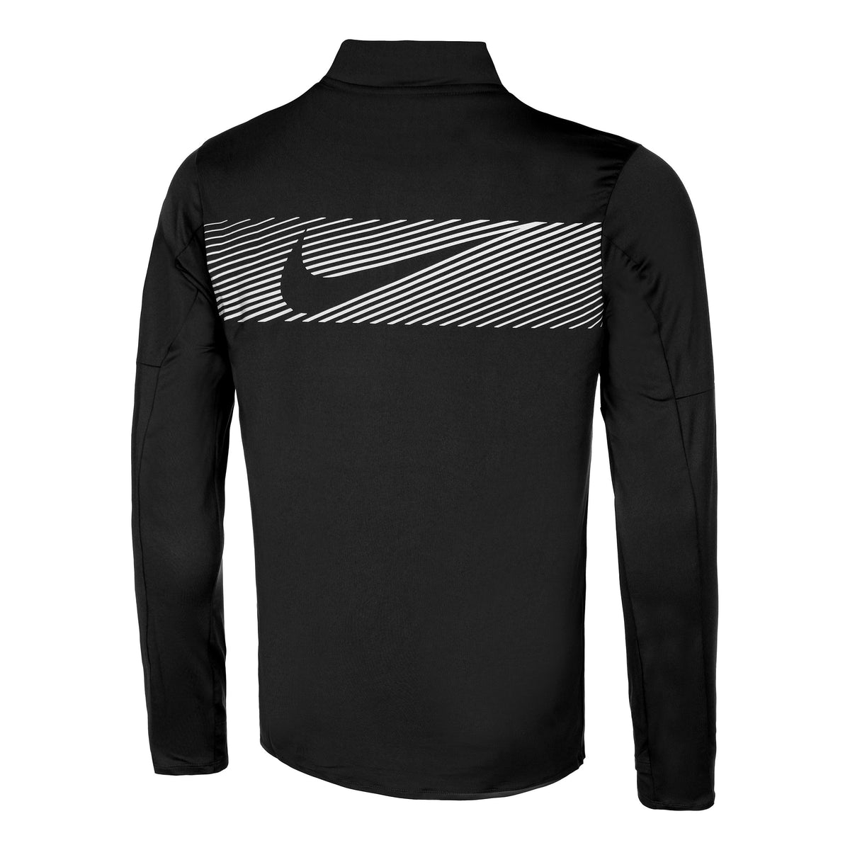 Nike Dri-Fit Dri-FIT Element Flash Half-Zip Men's T-Shirt - Black/Silver