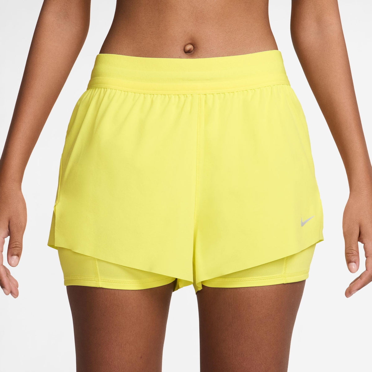 Nike Swift 2in1 Women's Running Shorts - Lemon