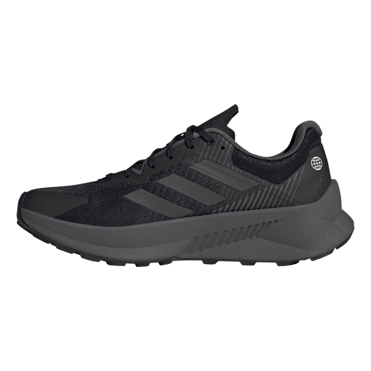 adidas Soulstride Flow Men's Trail Running Shoes - Black/Grey