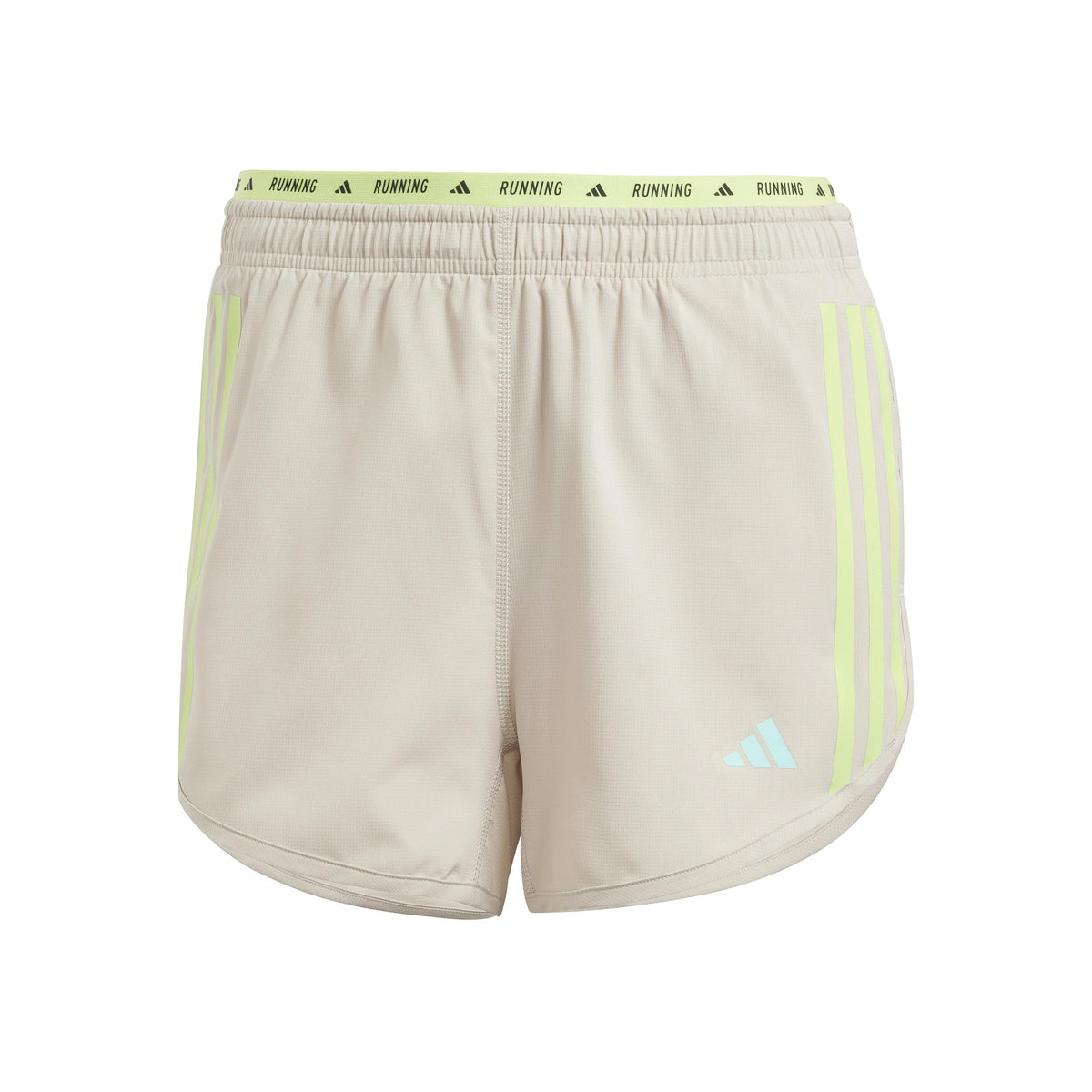 adidas Own The Run 3S Women's Running Shorts - Beige
