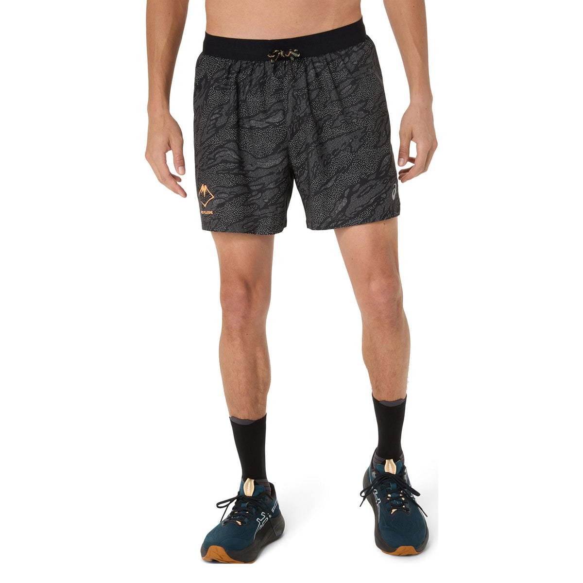 ASICS Fujitrail AOP 5in Men's Running Shorts - Black