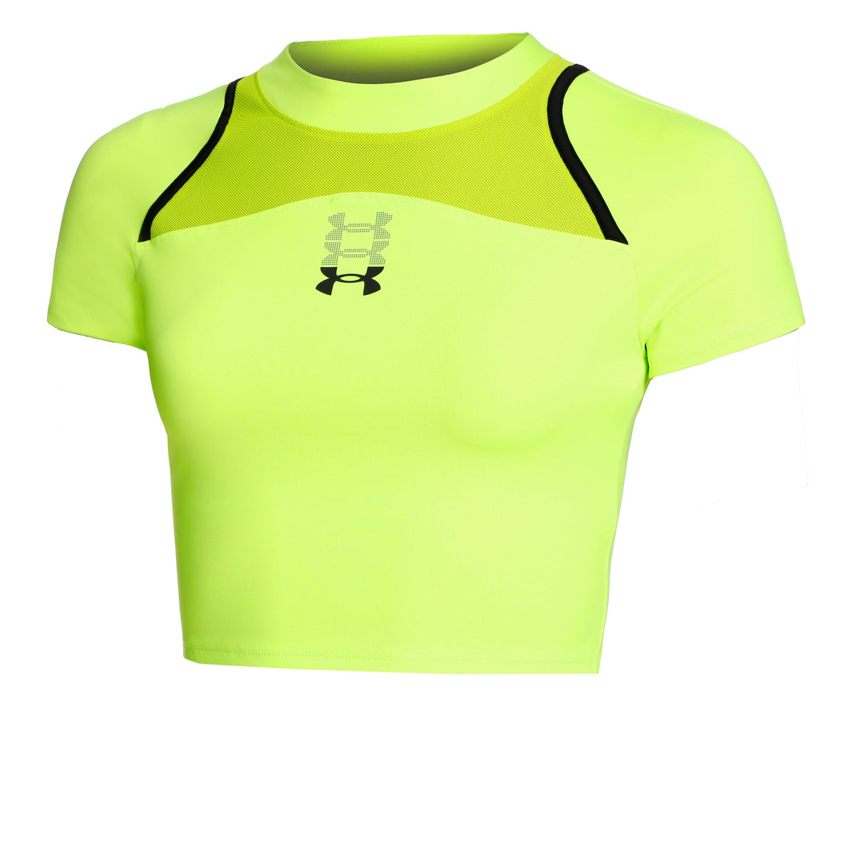 Under Armour Run Anywhere Crop Women's Crop Top - Green/Black