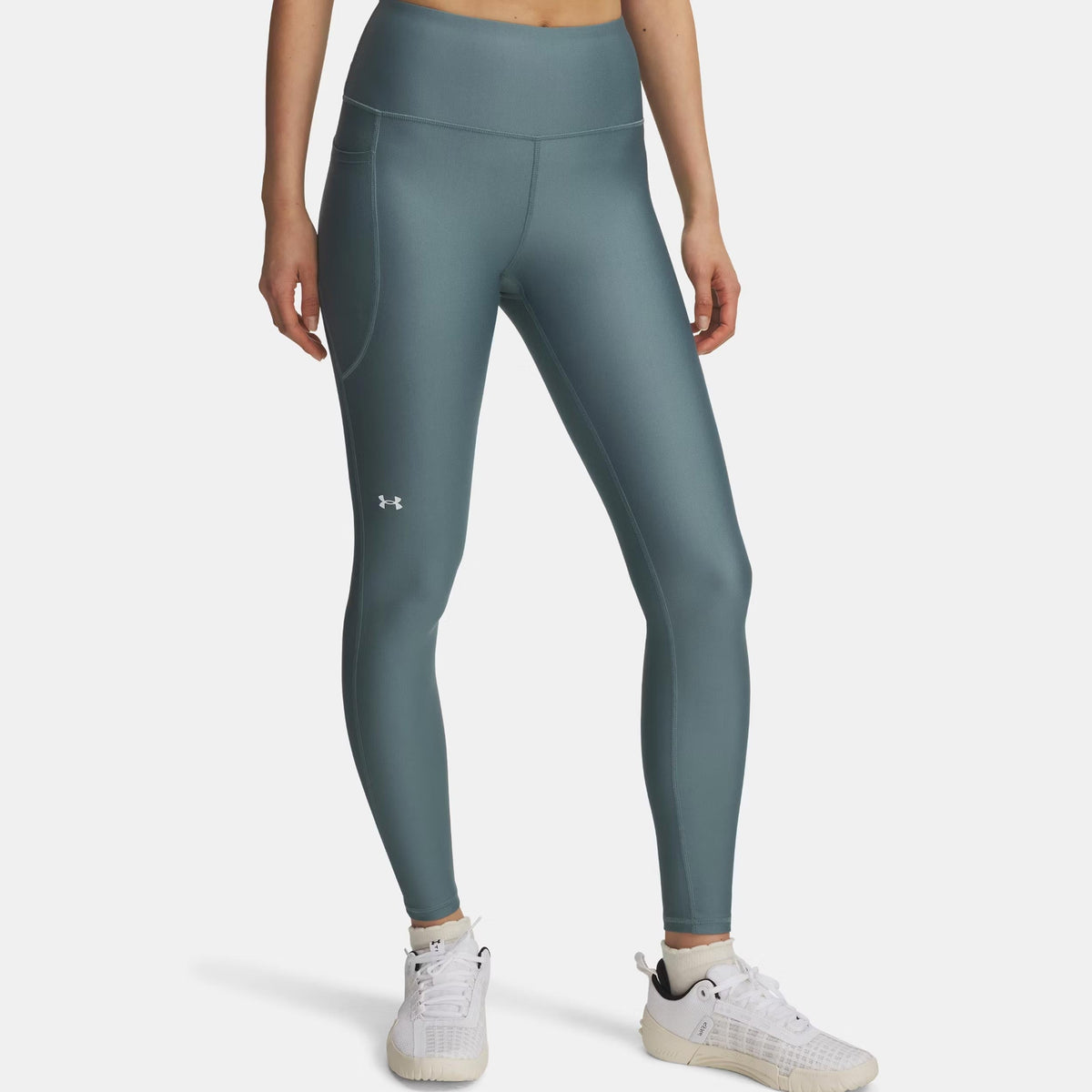 Under Armour High Rise Women's Tights - Blue Grey
