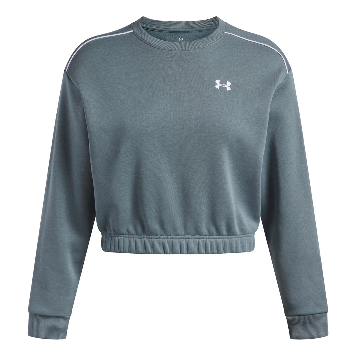 Under Armour Rival Fleece Piped Crew Women's Sweatshirt - Blue Grey