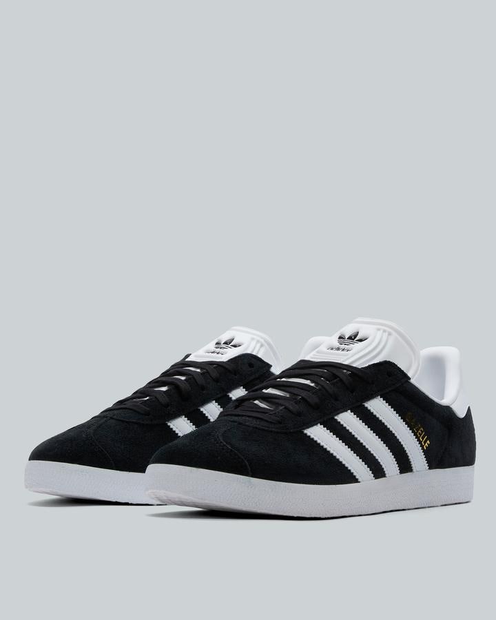adidas Men's Gazelle Trainer - Black/White/Gold