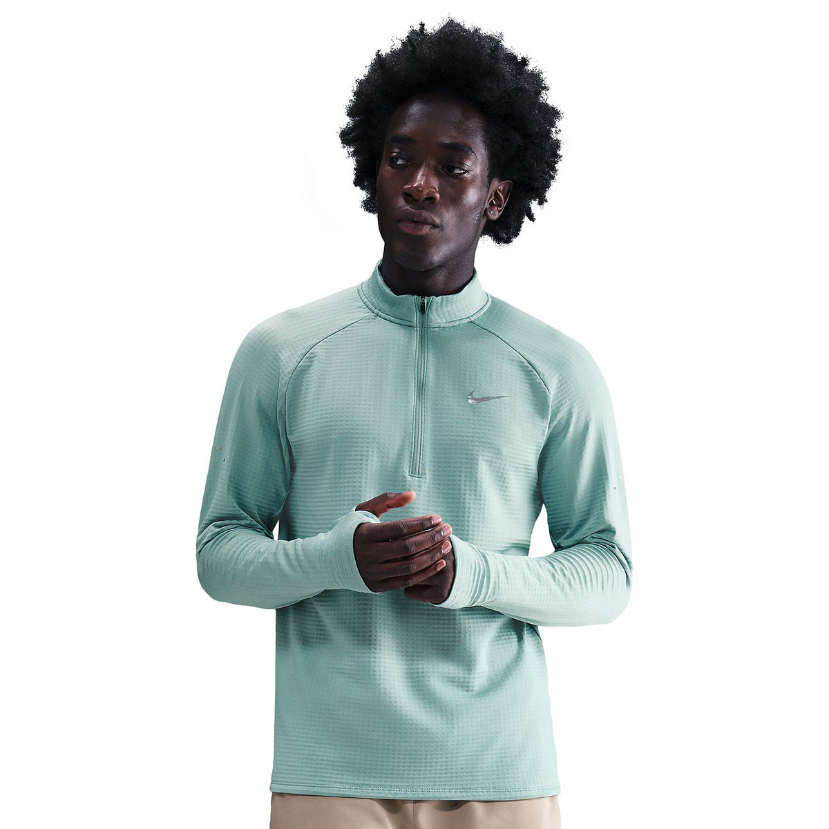 Nike Therma-FIT Repel Reflective Stride 1/2 Zip Top Black