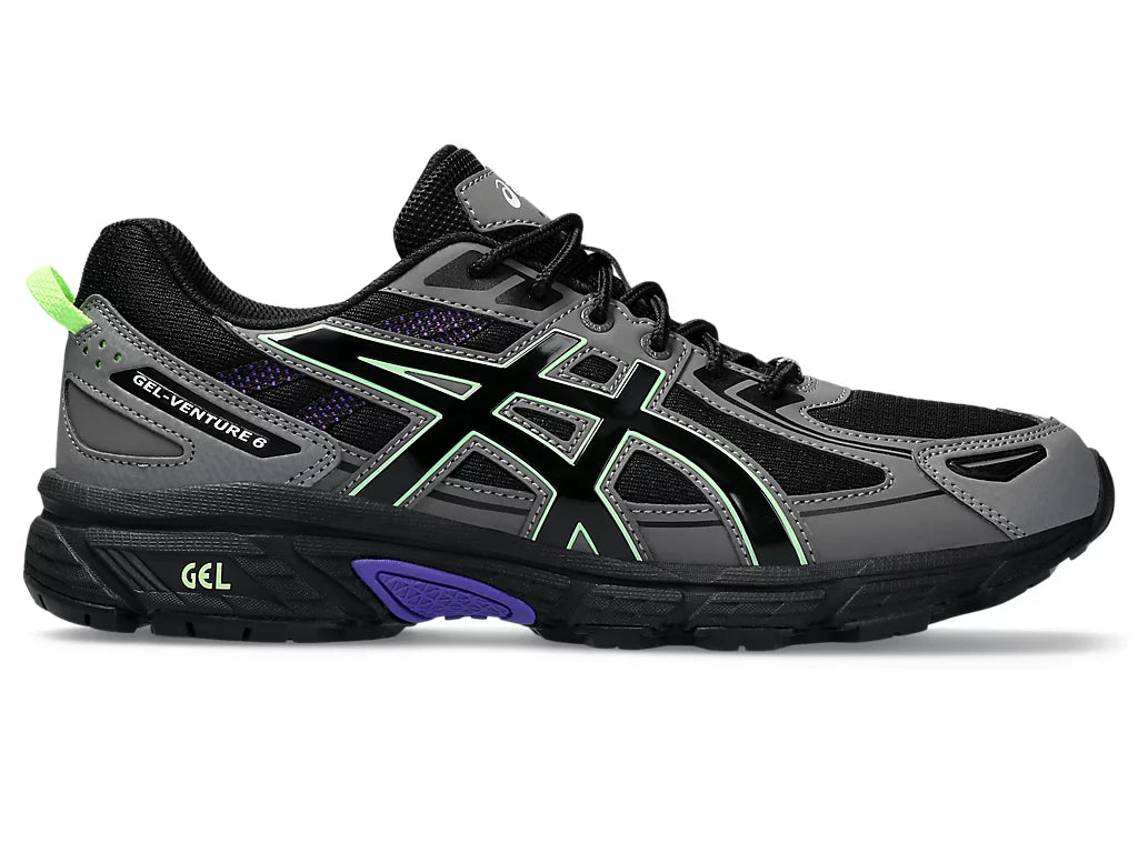 ASICS GEL VENTURE 6 - BLACK/GREY/PURPLE ASICS GEL VENTURE 6 - BLACK/GREY/PURPLE