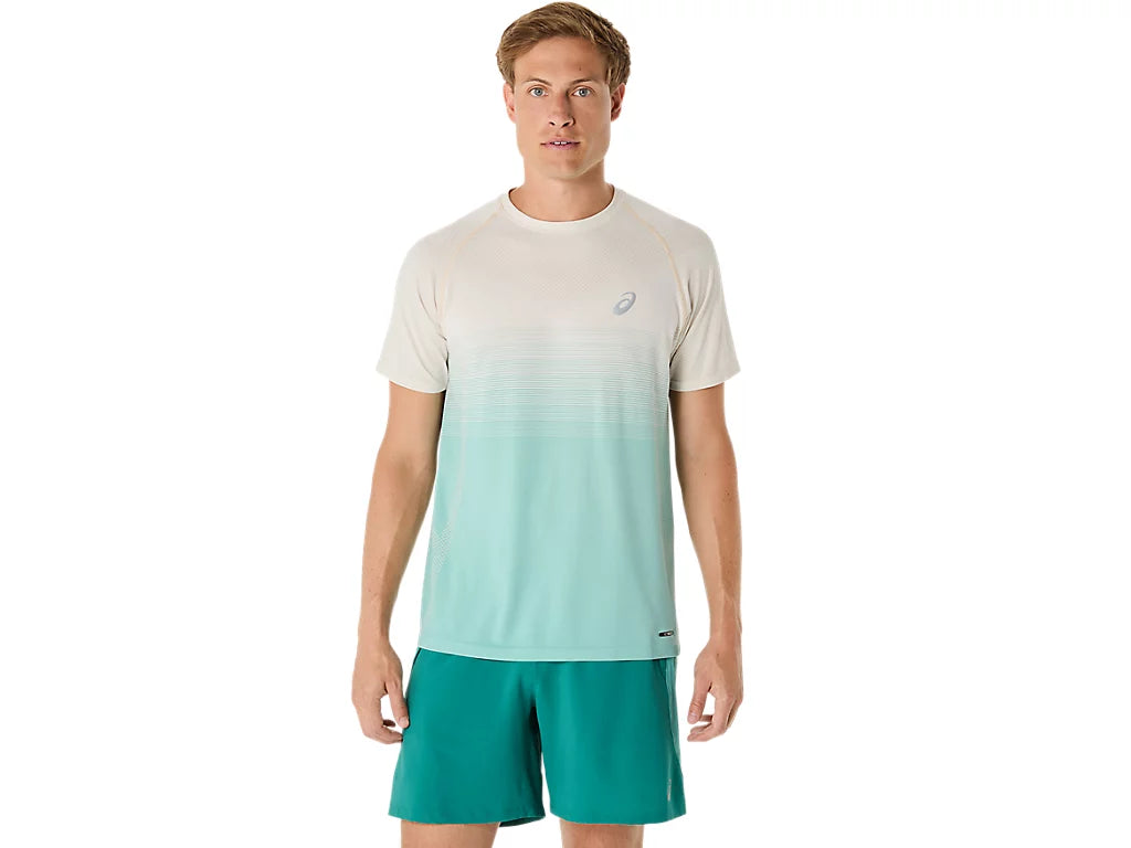 Asics Seamless Short Sleeved T-Shirt Oasis Green / Blue