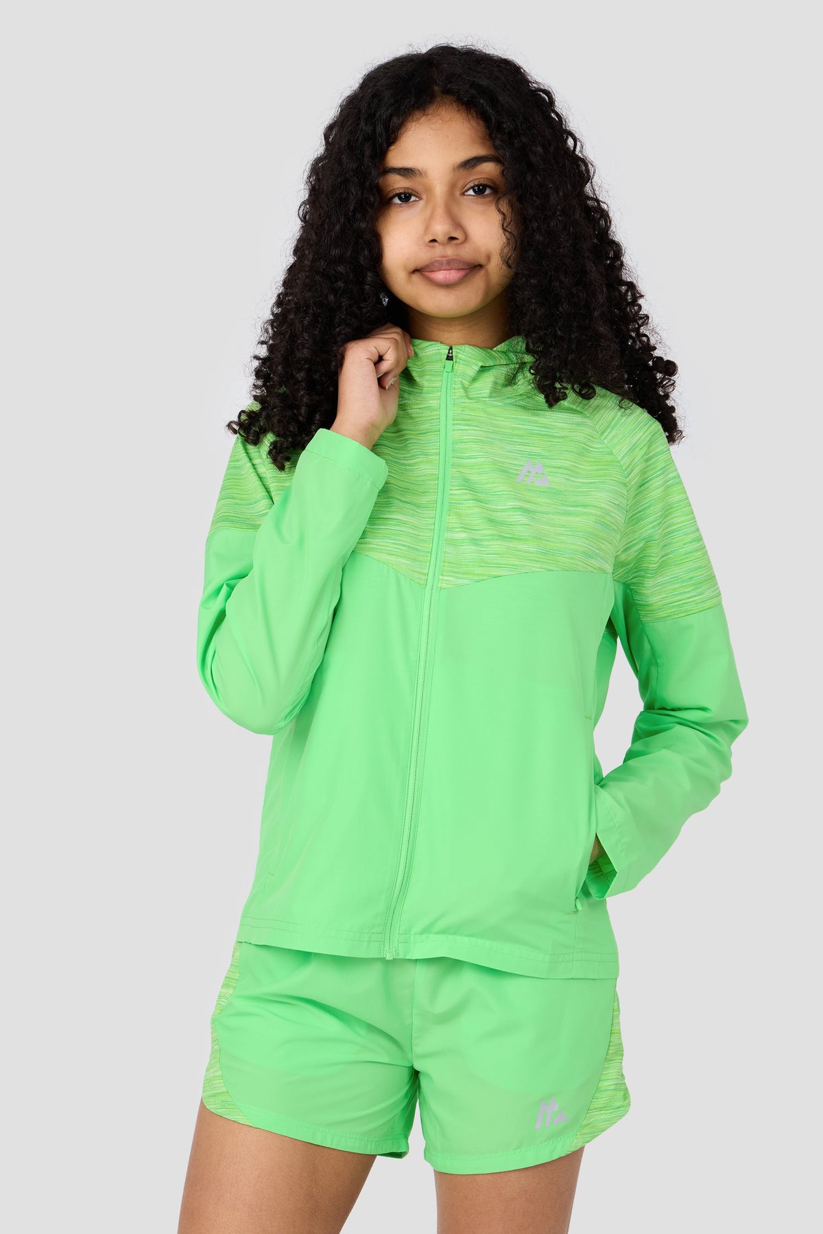 Montirex Girls' Trail Windbreaker - Pistachio Apple Green Fizz Iced Matcha