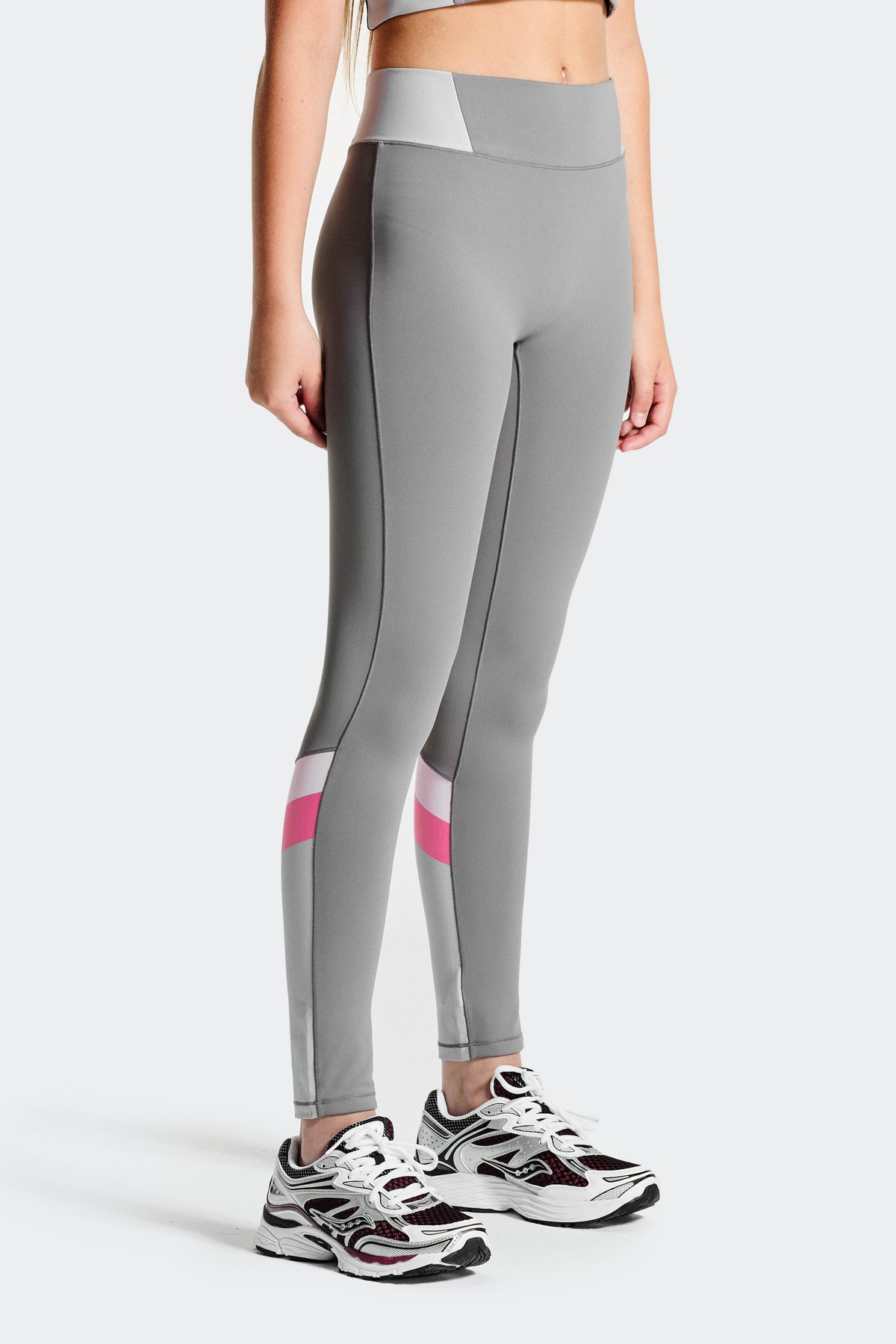 Montirex Girls' Lumina Legging - Winter Sky Basalt Powder Pink Sweet Pink