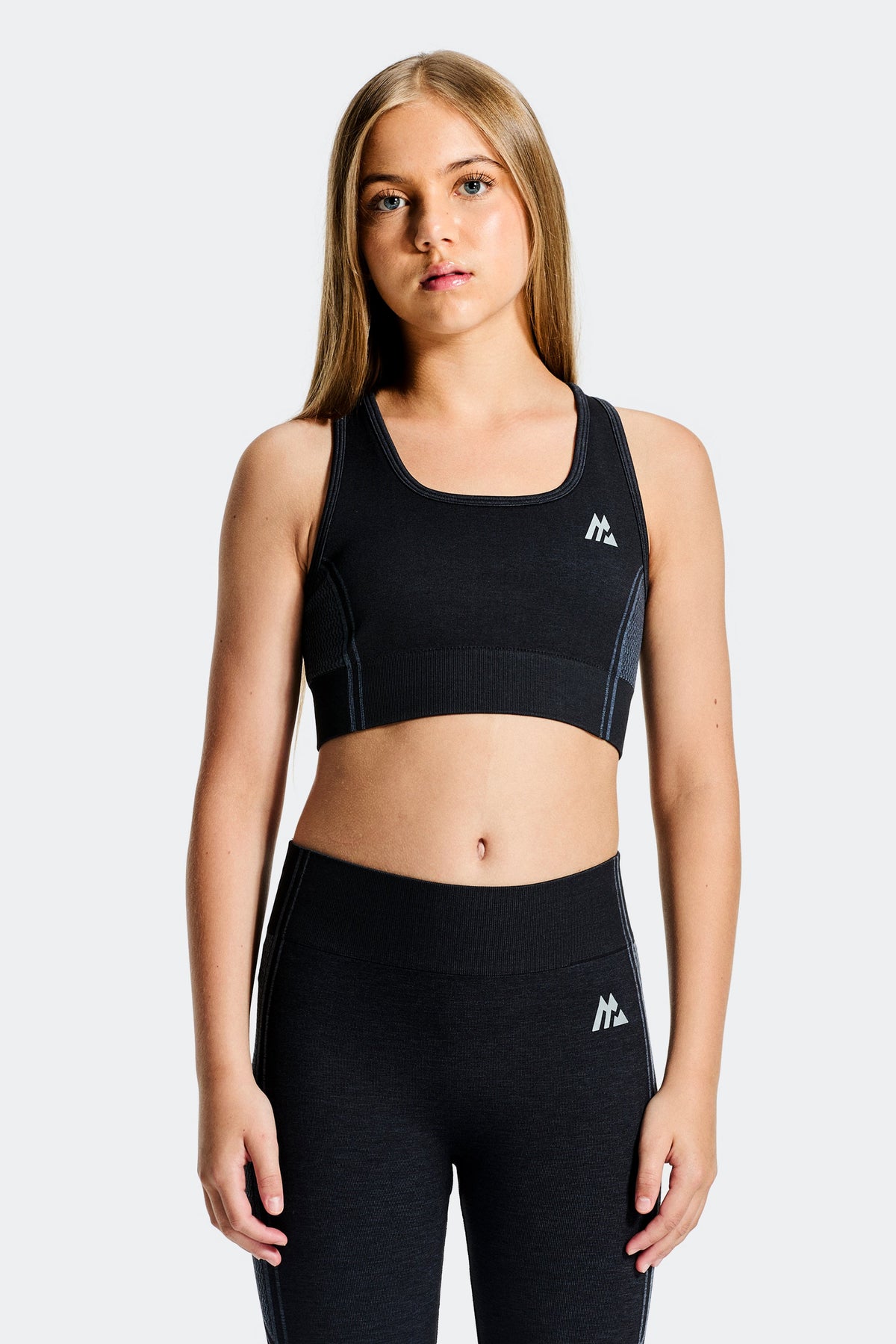 Montirex Girls' Harmony Bra - Black Cadet Grey
