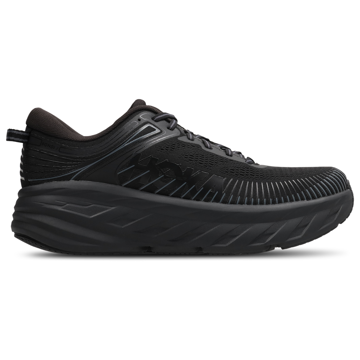 HOKA Men's Bondi 7 Trainer - Black (1110518-BBLC)