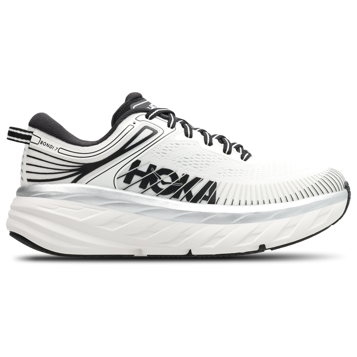 HOKA Women's Bondi 7 Trainer - White (1110519-WBLC)