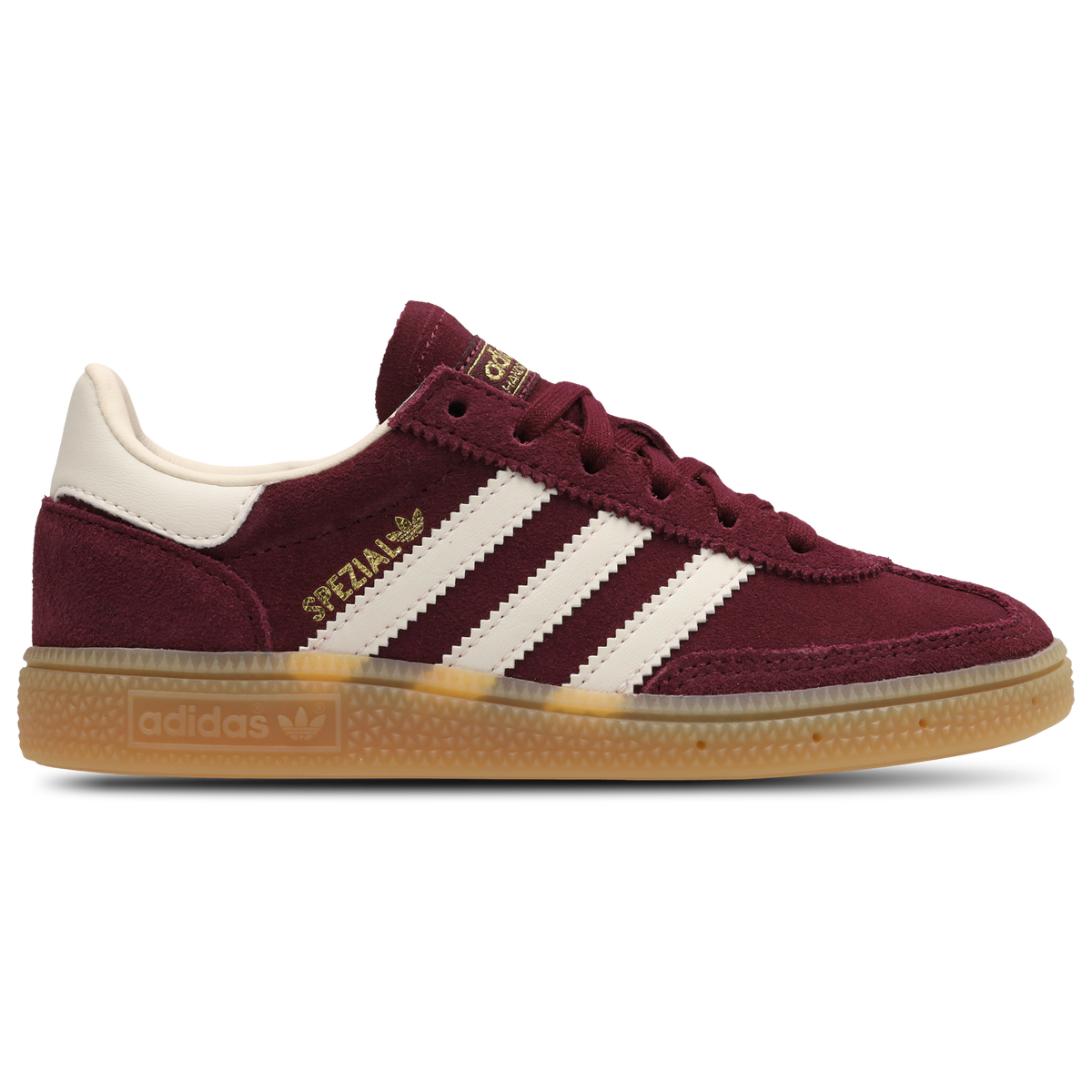adidas Infant Handball Spezial Trainers - Maroon Cream White Gold Metallic