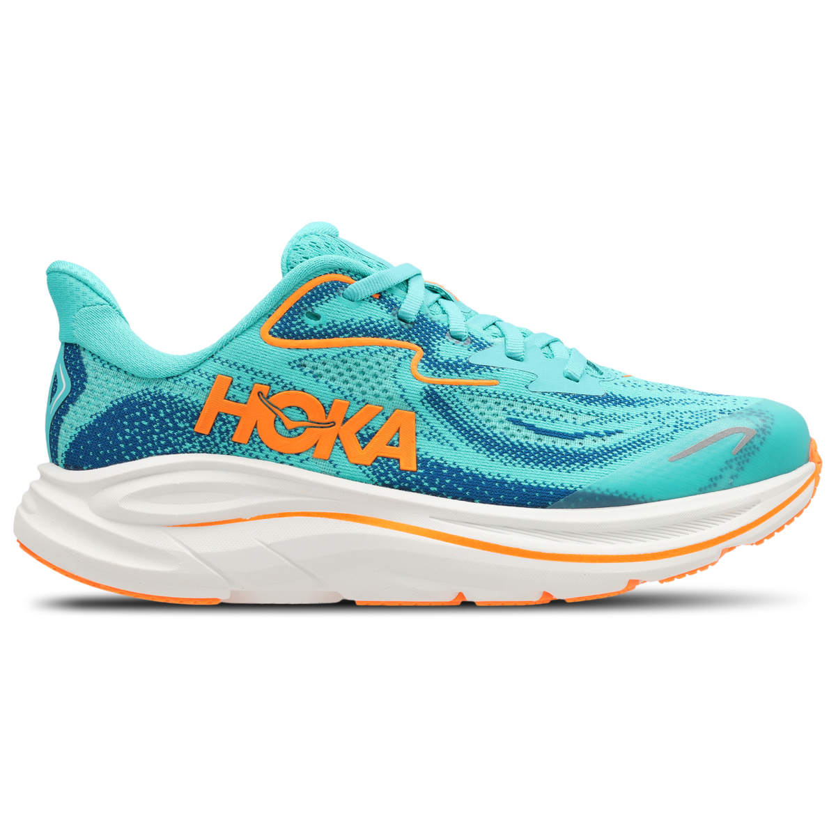 HOKA Junior Clifton 10 Running Shoes - Blue (1168860-NCQ)