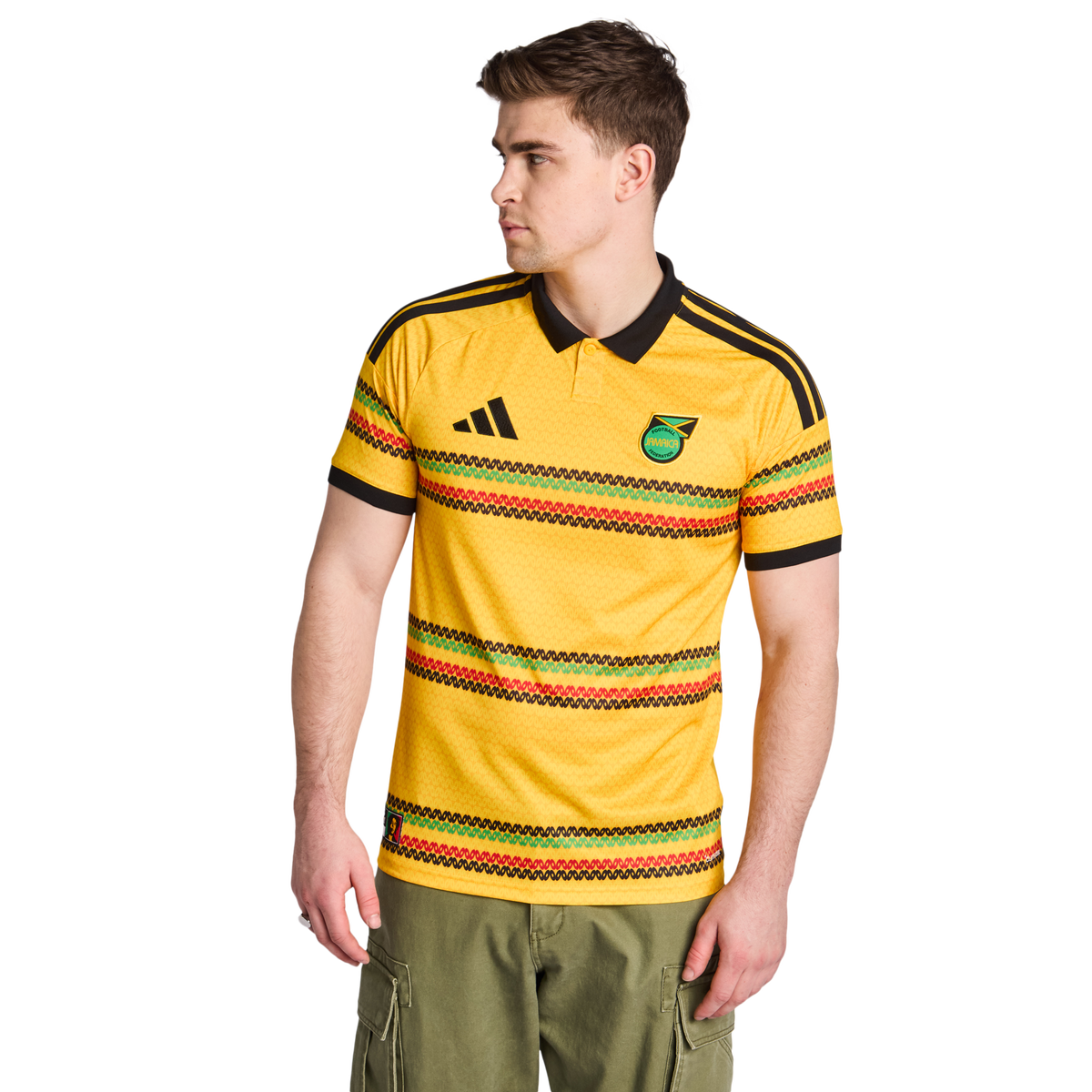 adidas Jamaica 26 x Bob Marley Home Men's T-Shirt - Gold