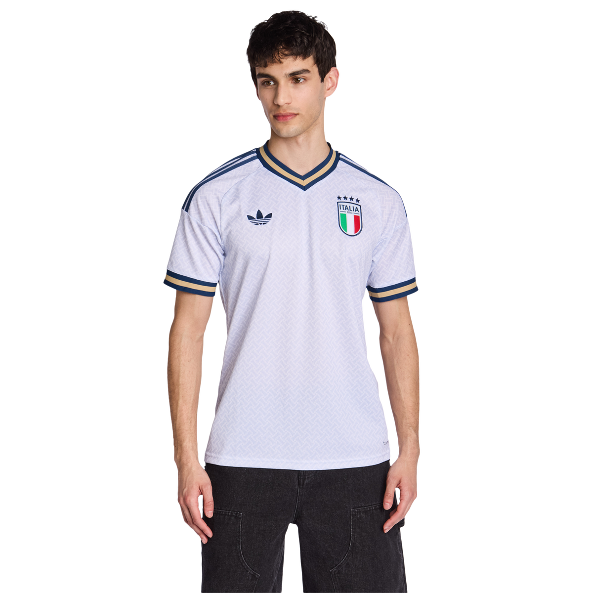 adidas Italy Away Men's T-Shirt - Blue