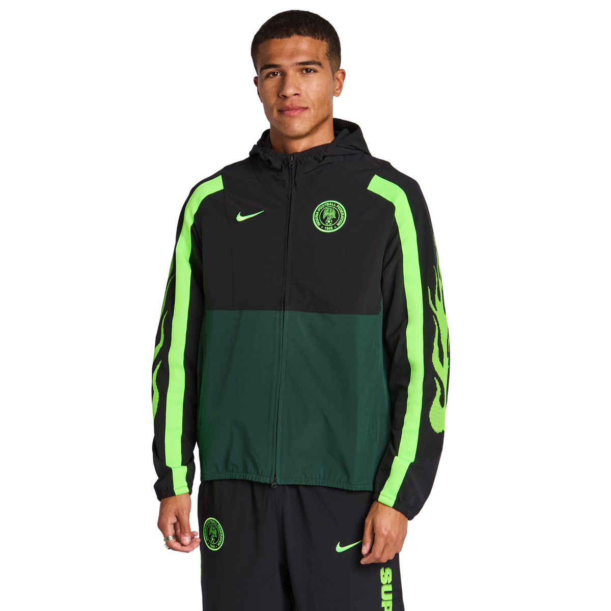 Nike Nigeria Men Track Tops - Black