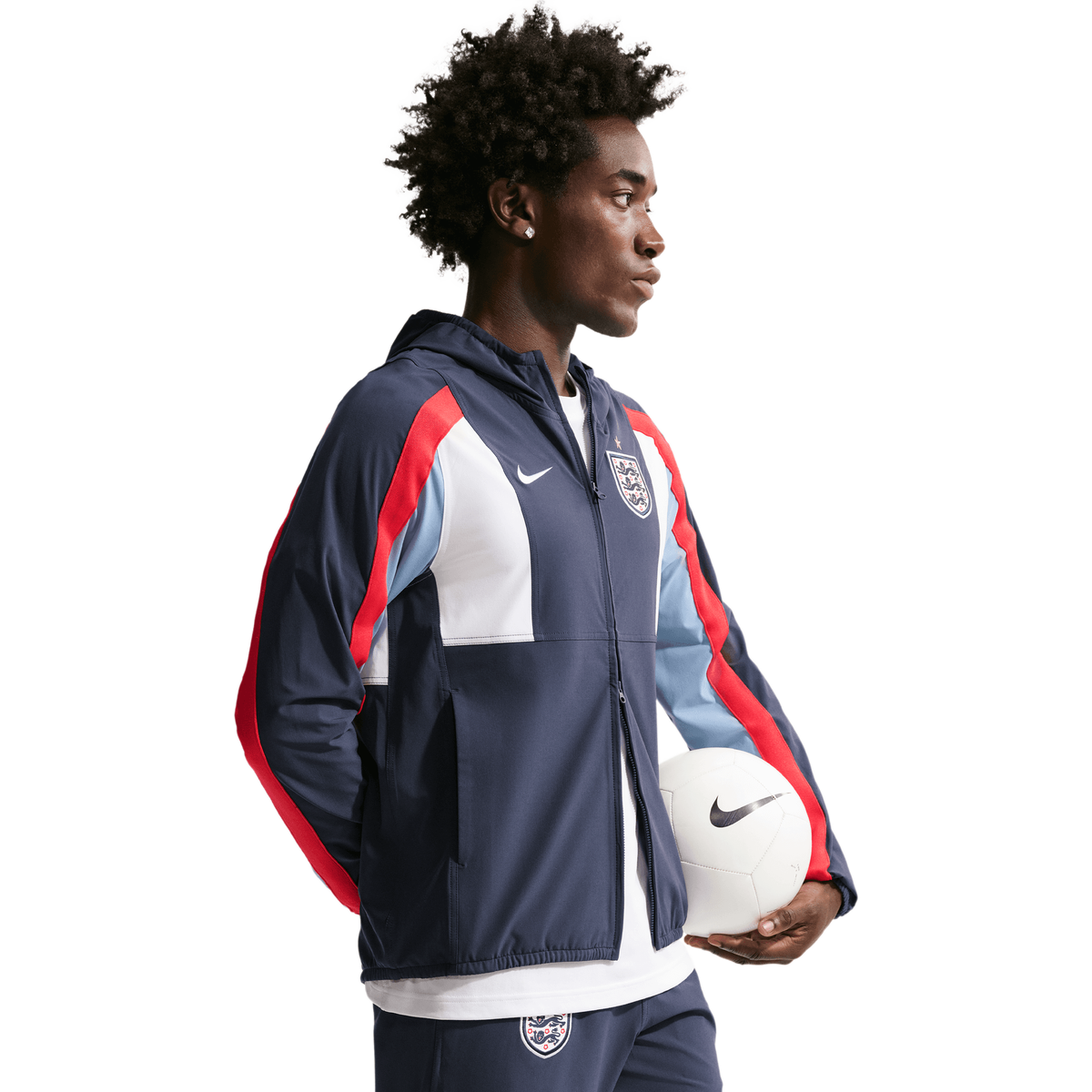 Nike England Men Track Tops - Blue