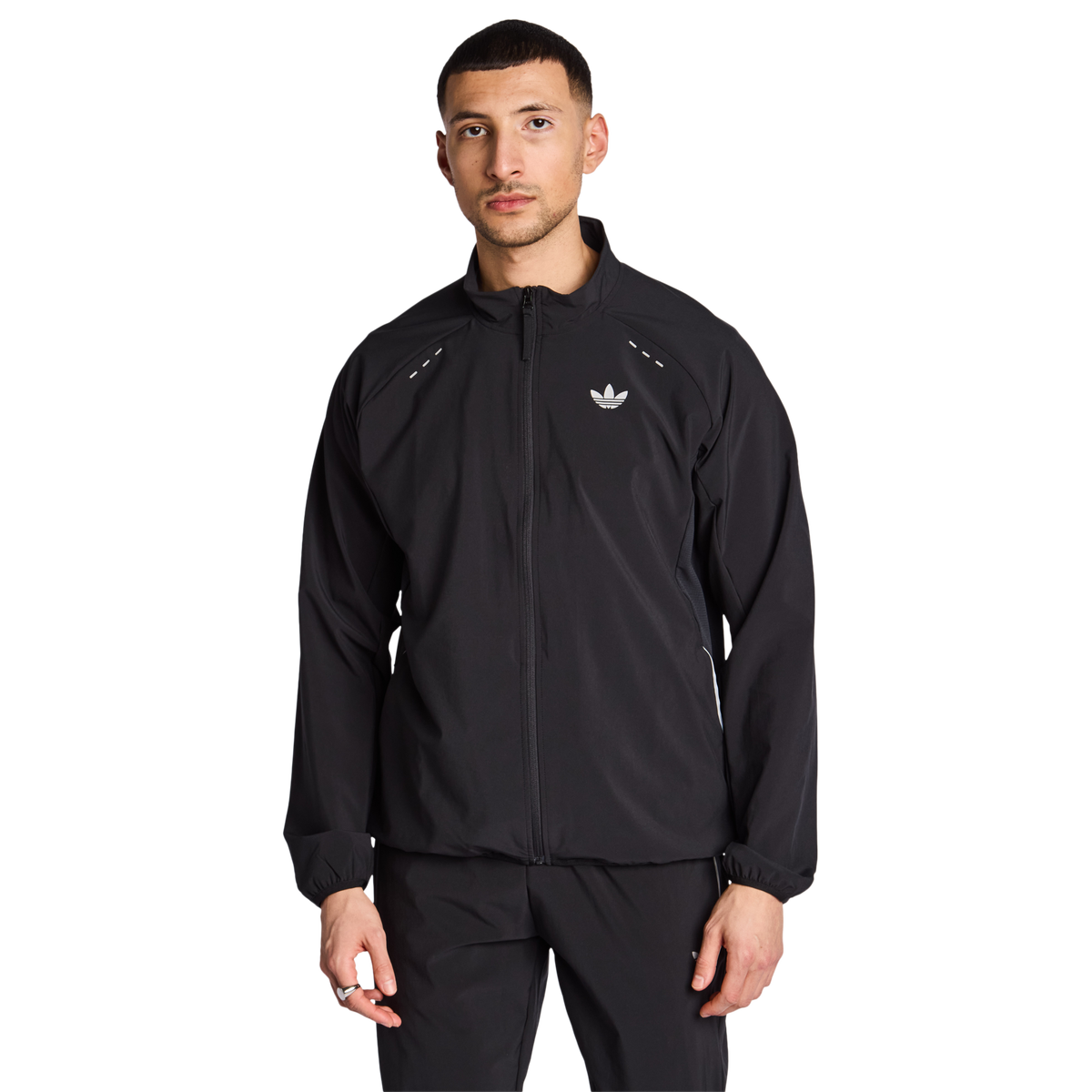 adidas Tech Trefoil Essentials FZ Men's Track Top - Black