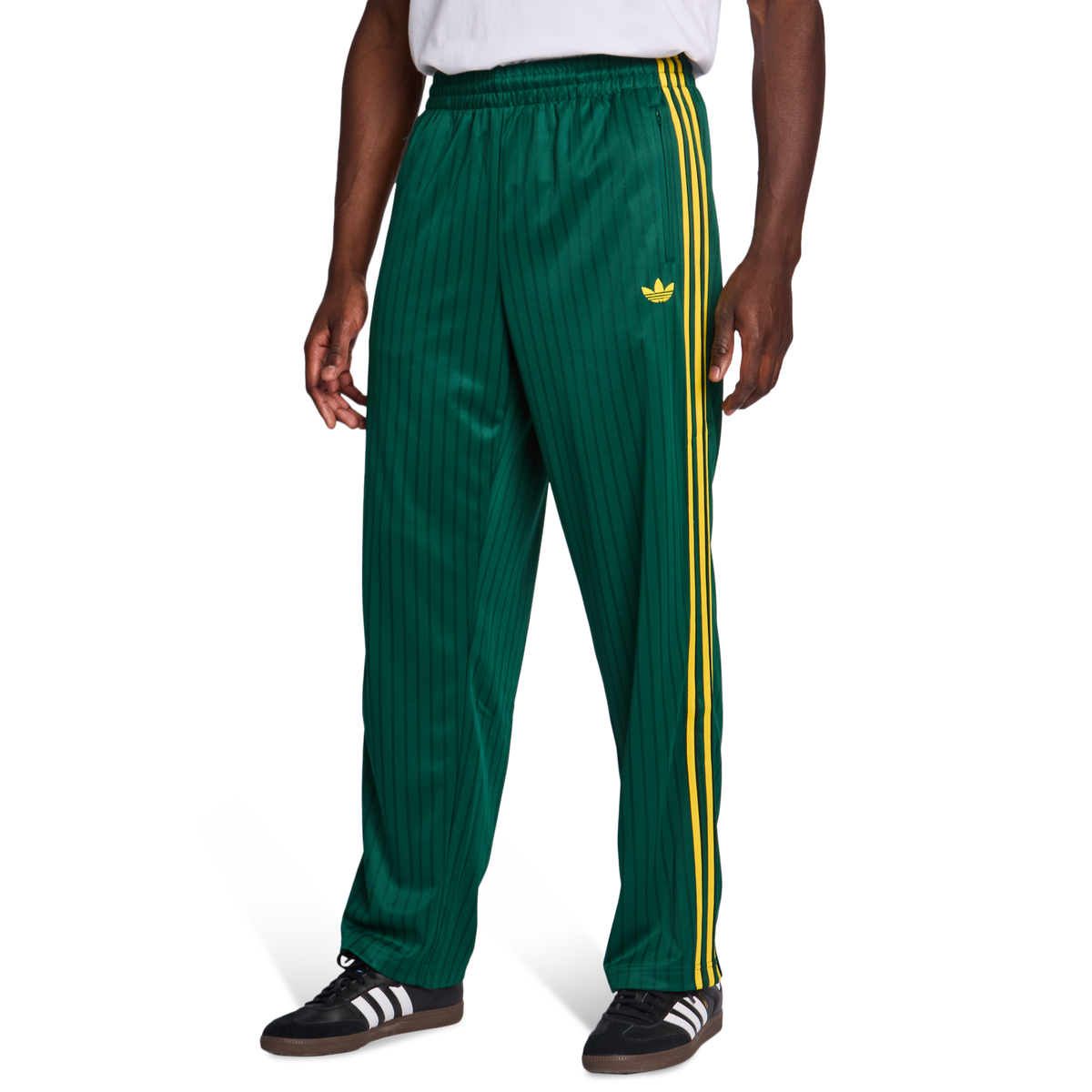 adidas Firebird Pinstripes Men's Trousers - Green