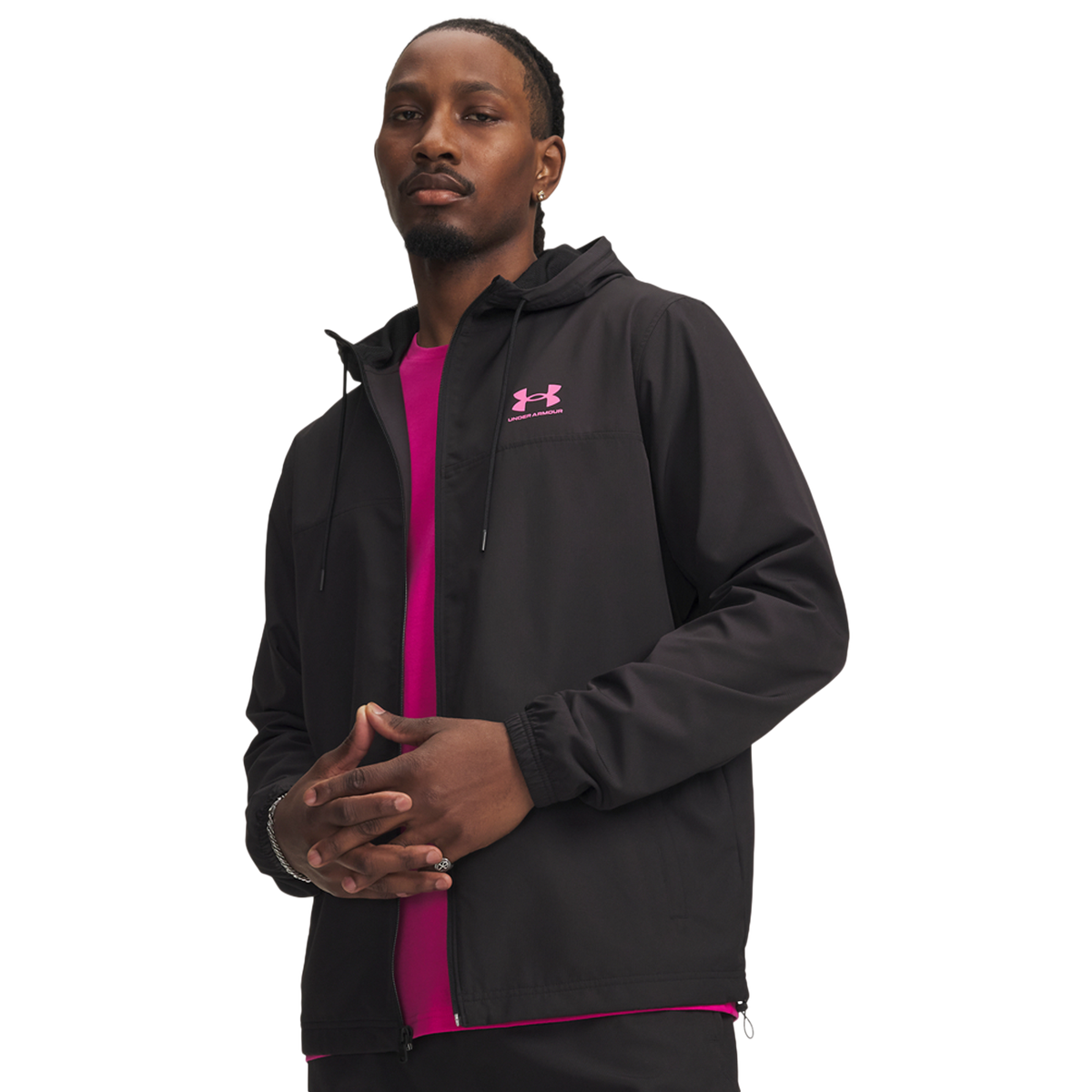 Under Armour Rival Woven Men's Track Top - Pink
