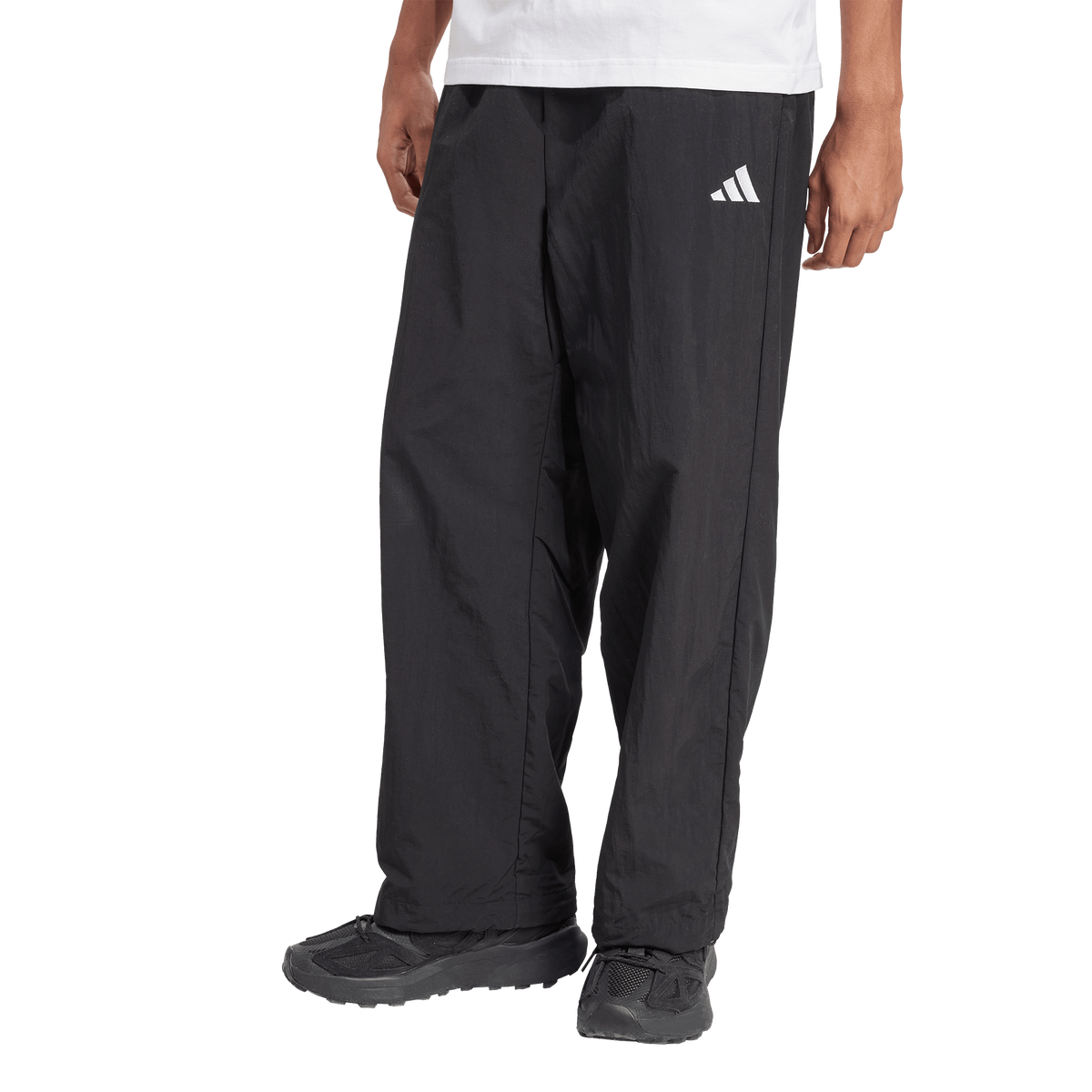 adidas Essential Small Logo Woven Open Hem Men's Pant - Black