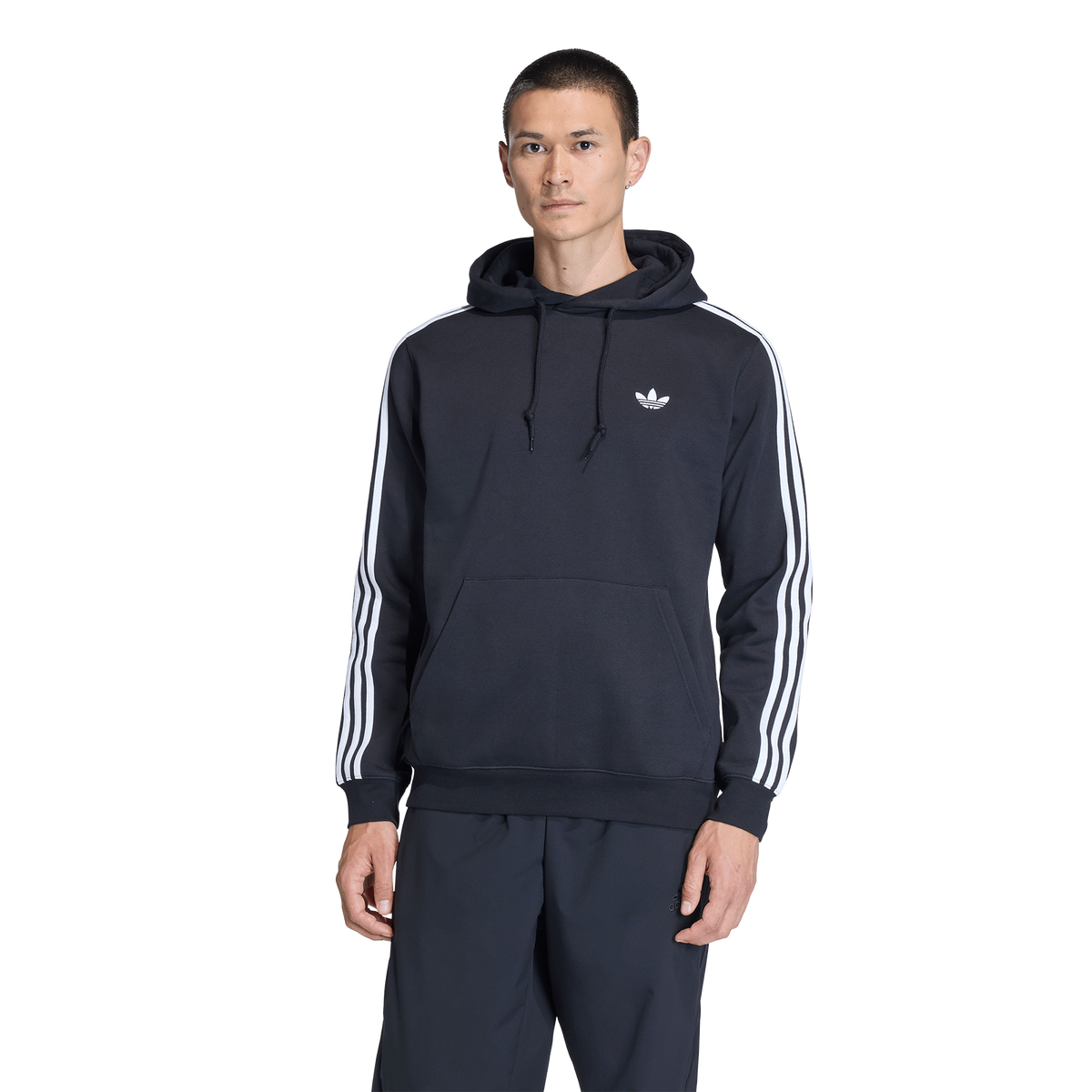 adidas 3-stripes Men's Hoodie - Black