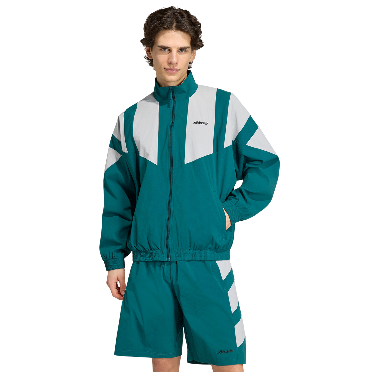 adidas Blocked Men's Track Top - Green