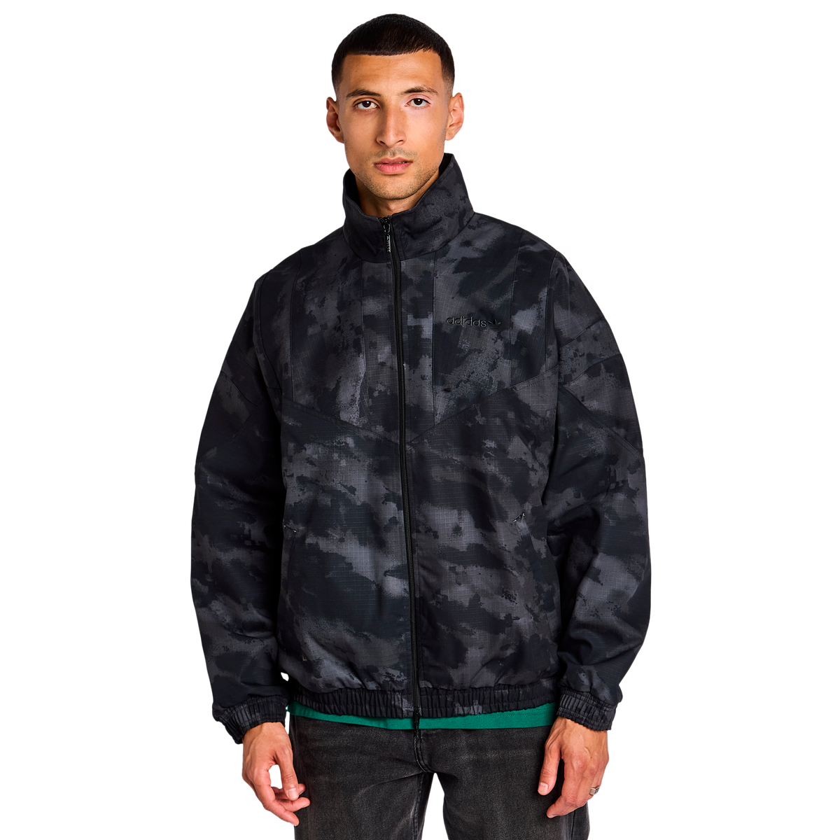 adidas Camo Men's Jacket - Black