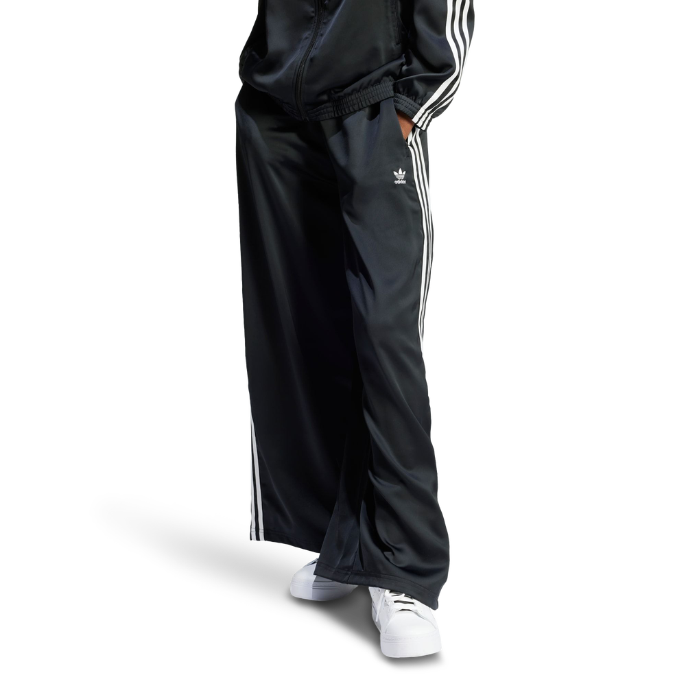 adidas Satin Wide Leg Women's Trousers - Black