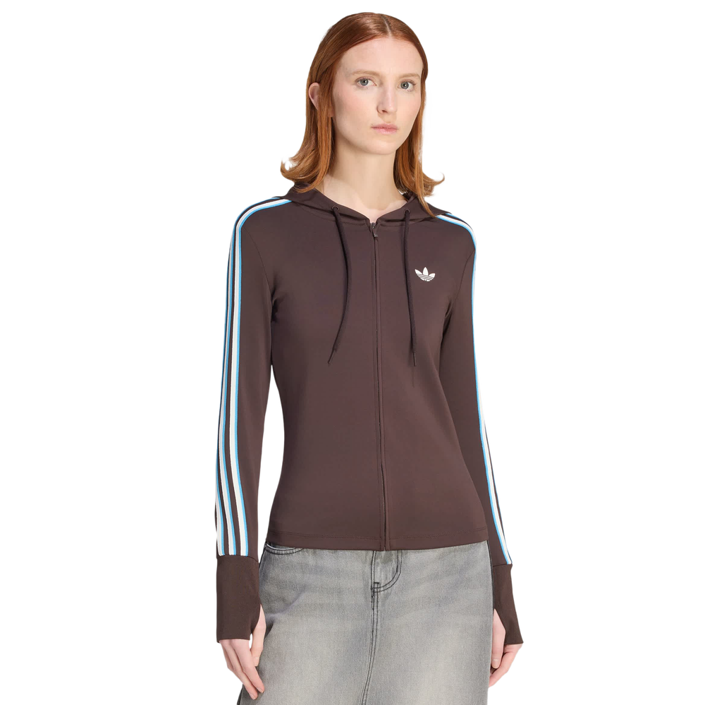adidas Trefoil Women's Hoodie - Brown