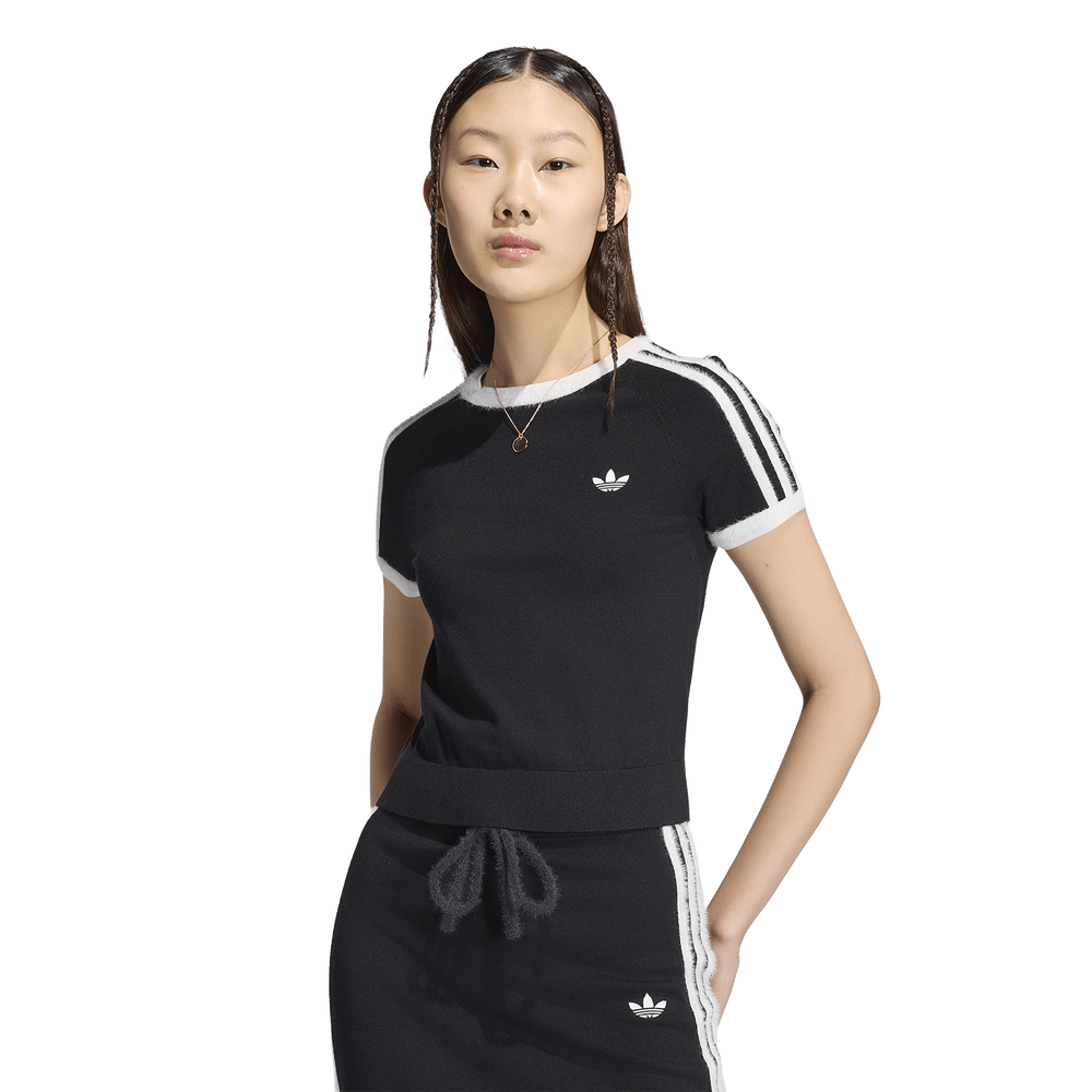 adidas Knitted Women's T-Shirt - Black