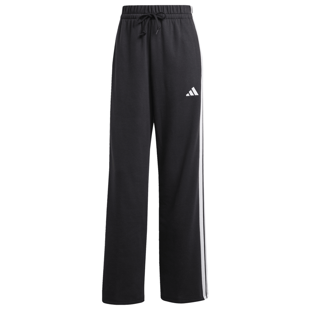 adidas Essentials 3-stripes Open Hem Women's Joggers - Black