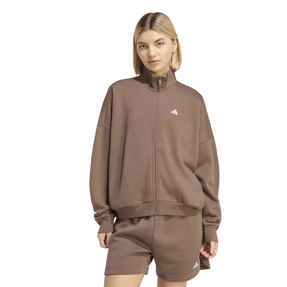 adidas 3 Stripes Women's Track Top - Brown