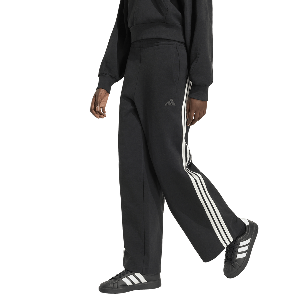 adidas Kit 3-stripes Wide Women's Joggers - Black