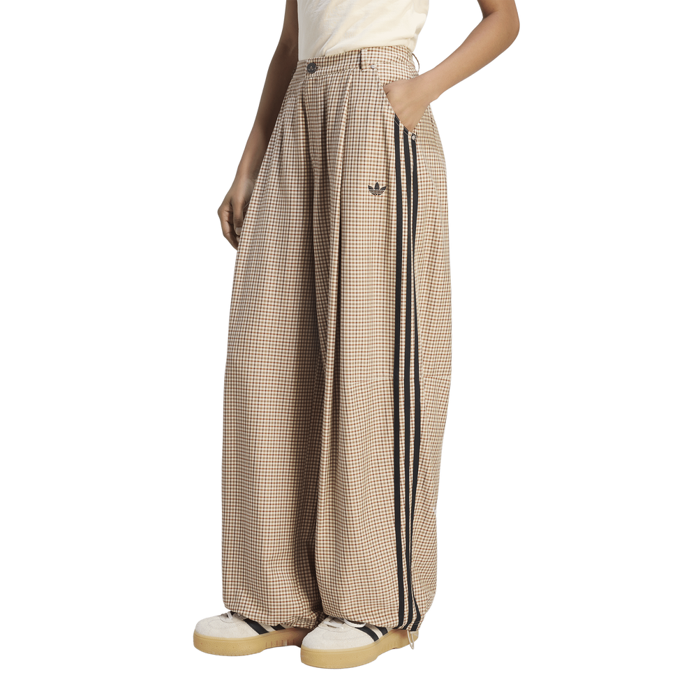 adidas Checks Trouser Loose Women's Trousers - Beige