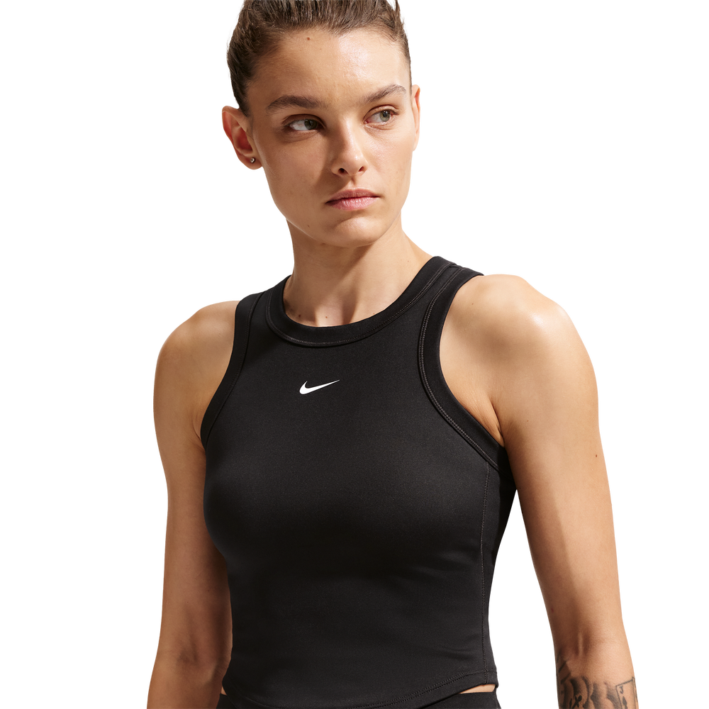 Nike One Fitted Dri-FIT Cropped Women's Tank Top - Black