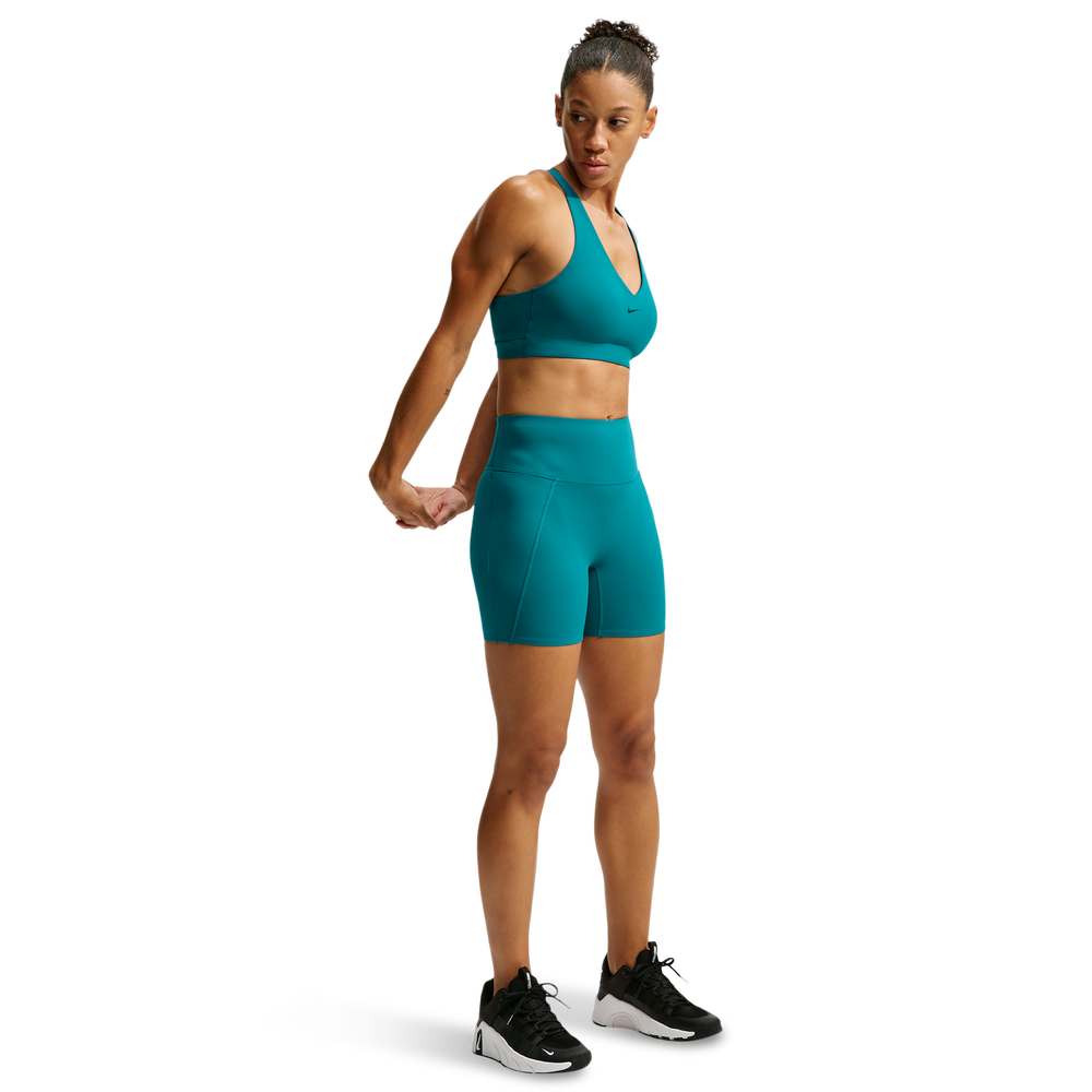 Nike Universa High-waisted 12.5cm Biker Women's Shorts - Green