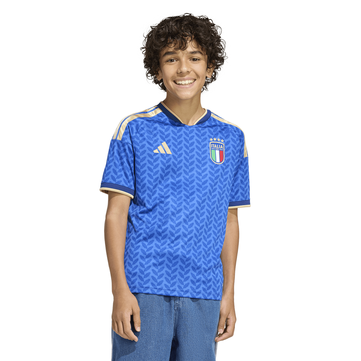 adidas Junior Italy T-Shirt - Blue (JY7585)
