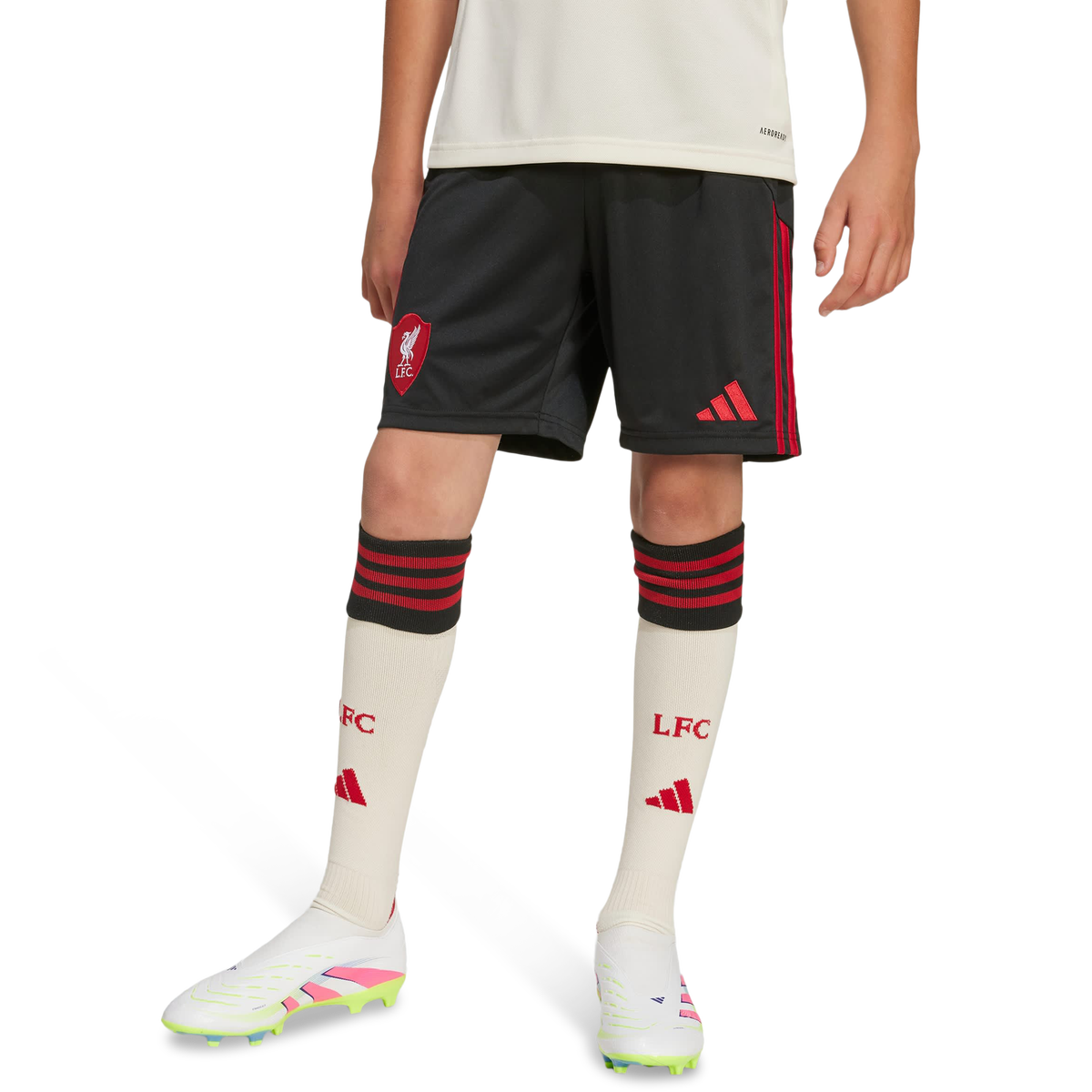 adidas Junior Liverpool FC 25/26 Away Shorts - Black