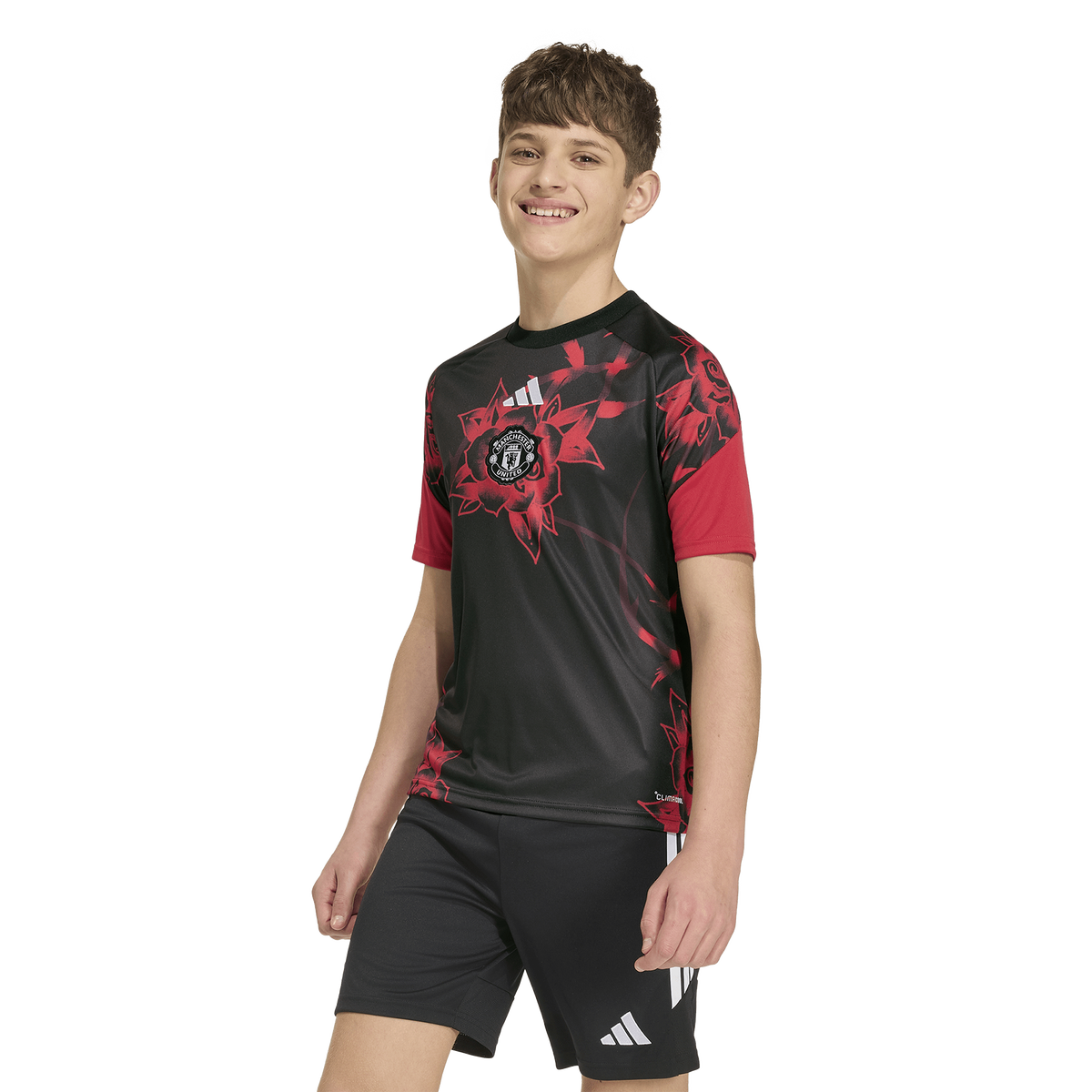adidas Junior Manchester United 26/27 Pre T-Shirt - Red