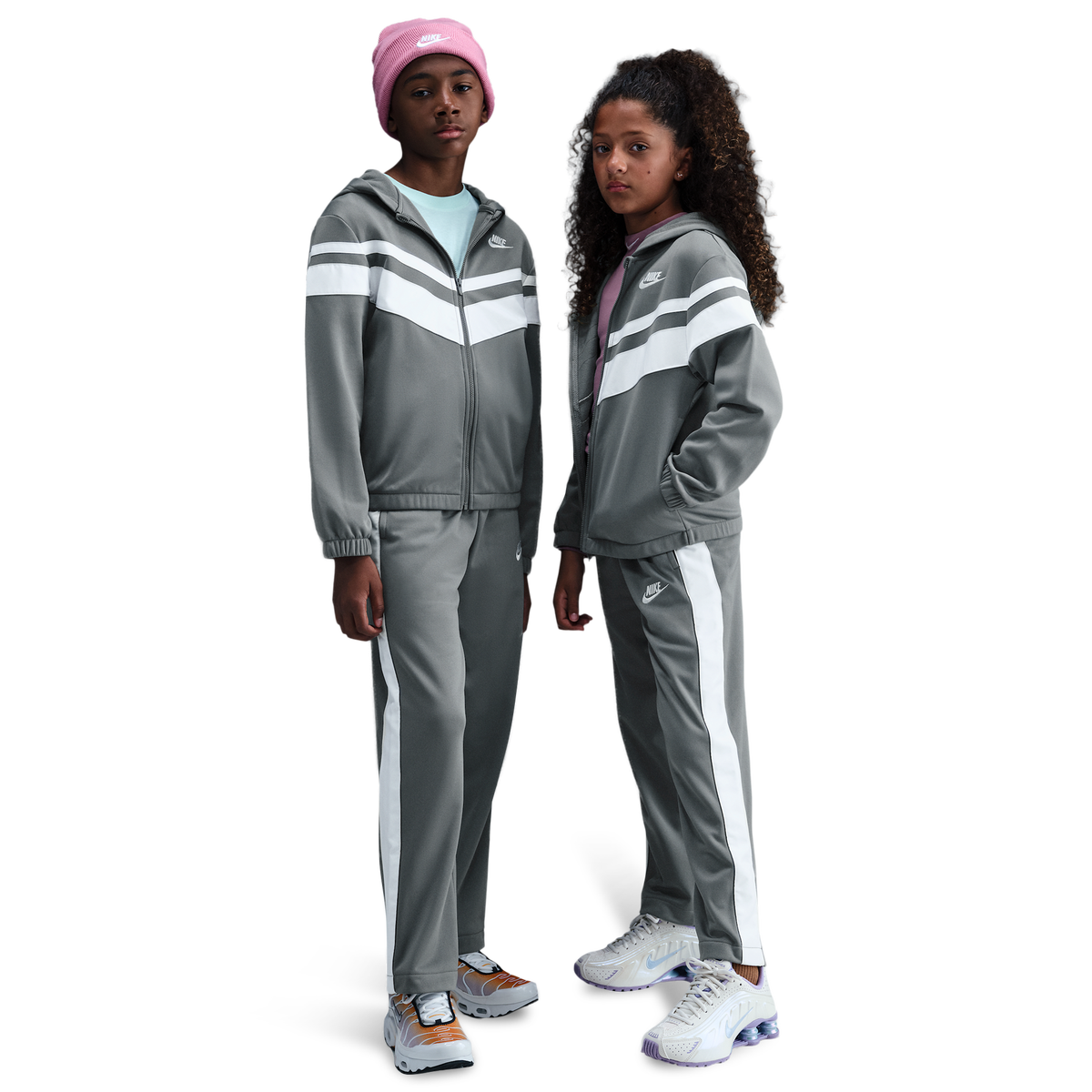 Nike Junior Dri-fit Hooded Tracksuit - Grey