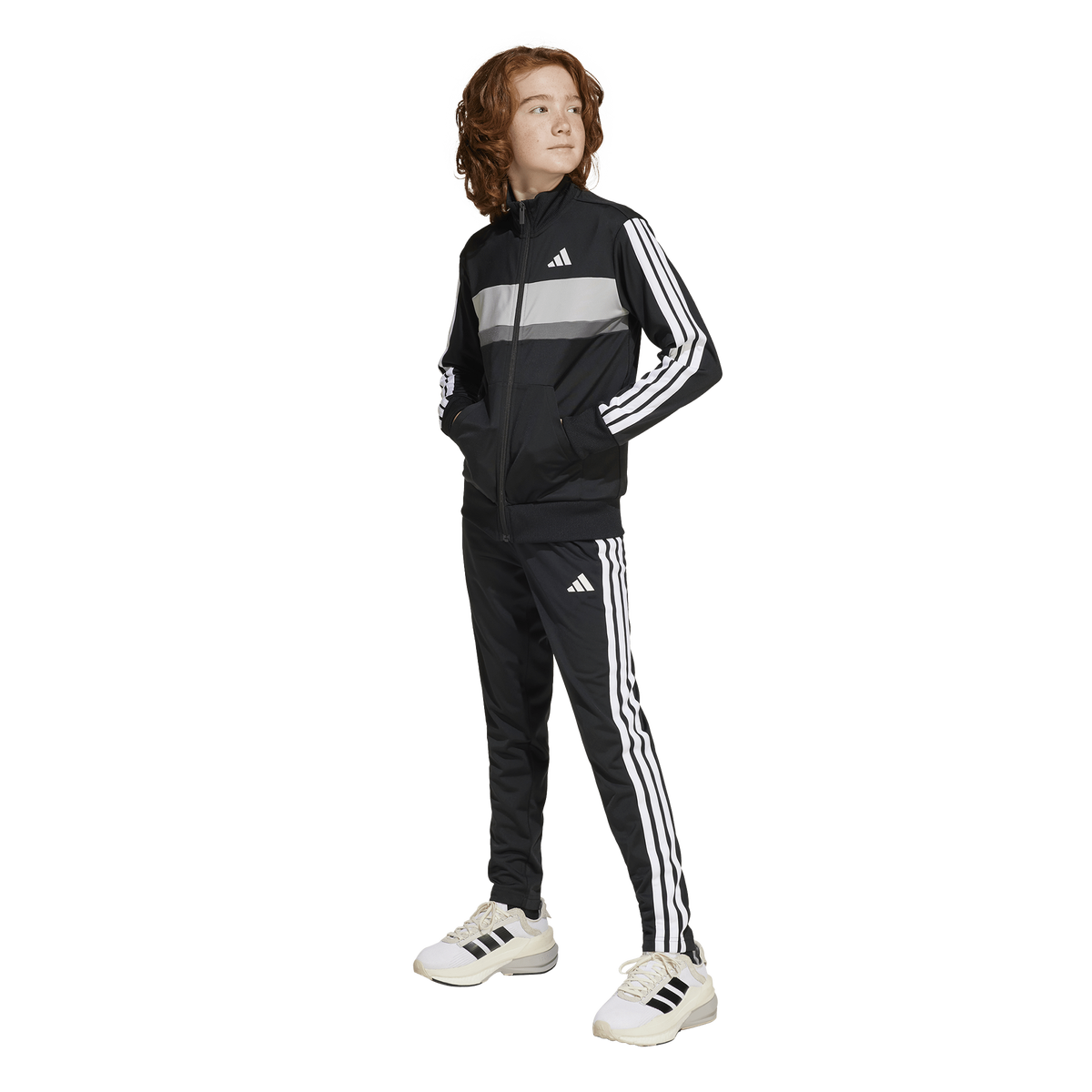 adidas Junior Seasonal Essentials Tiberio Track Suit - Black
