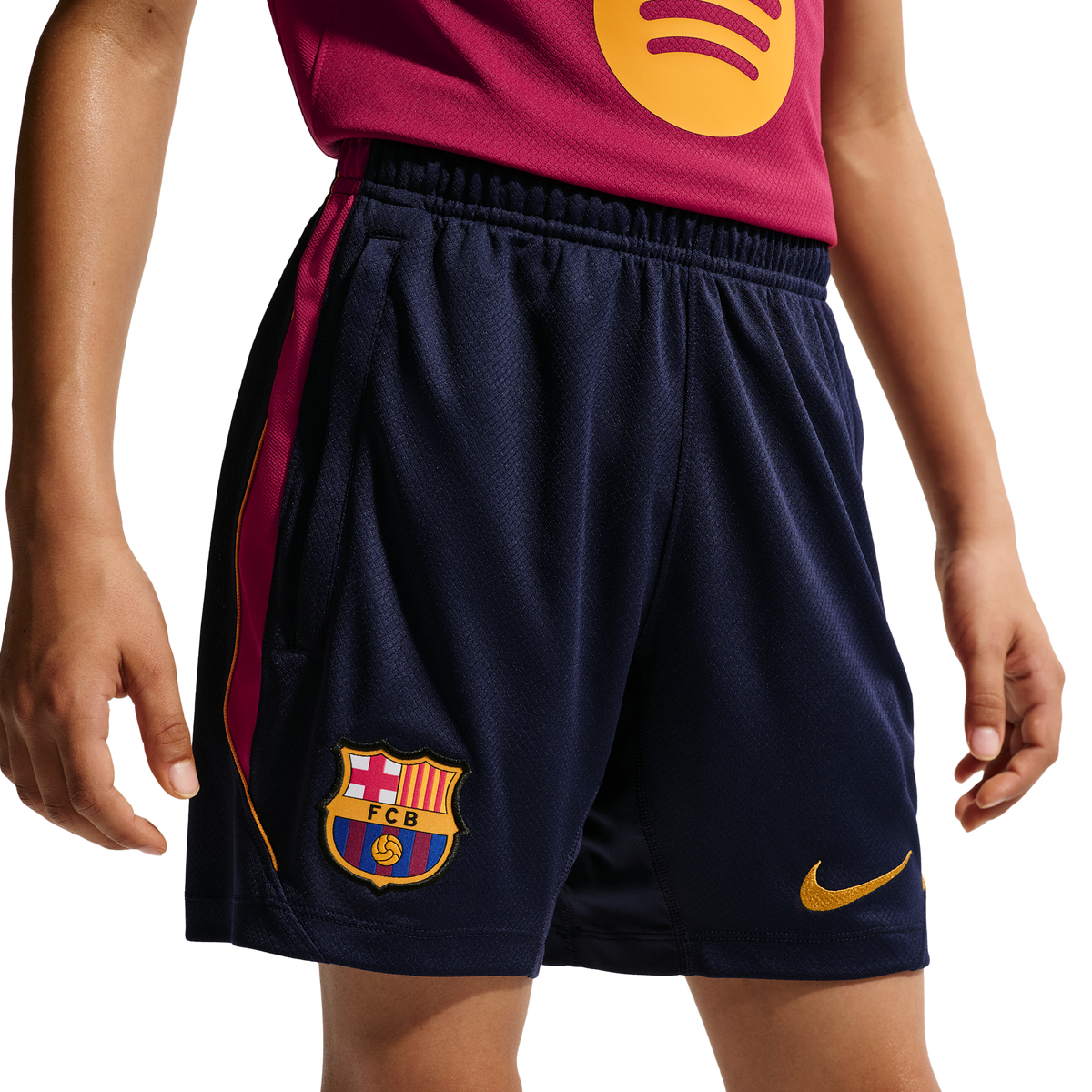 Nike Junior FC Barcelona Strike Dri-fit Knit Shorts - Blue