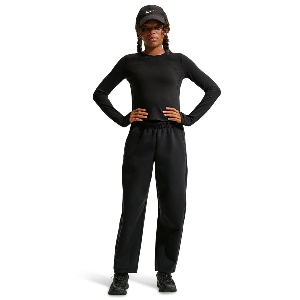 Nike Junior Mavn Therma-fit High-waisted Knit Trousers - Black