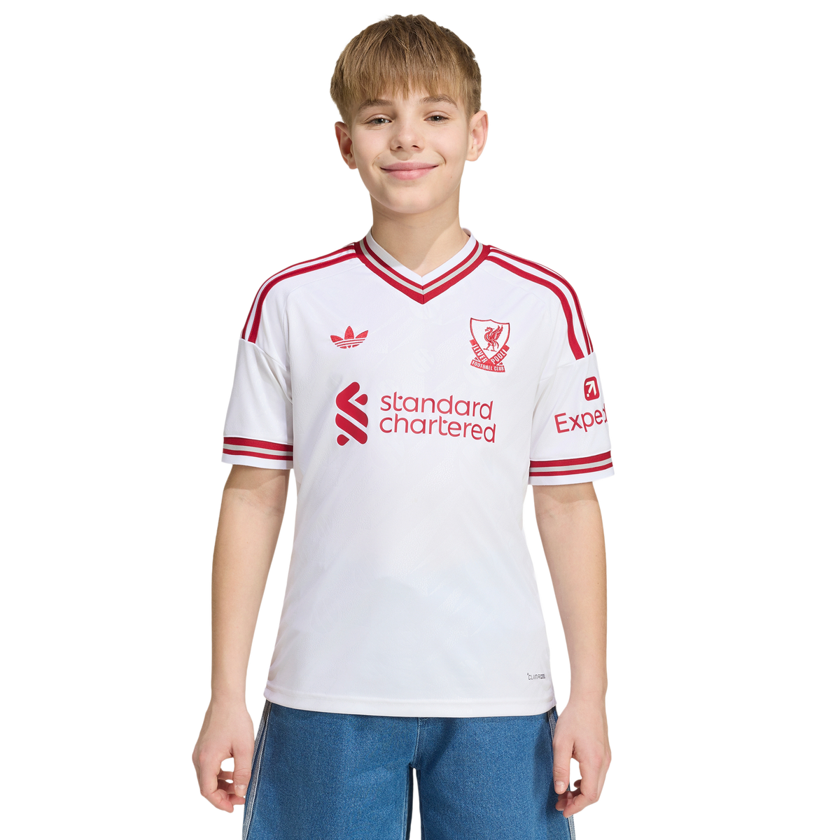 adidas Junior Liverpool FC 26/27 Away Jersey - White