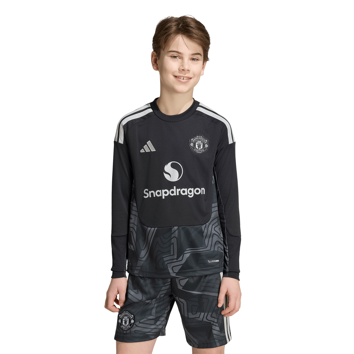 adidas Junior Manchester United 26/27 Goalkeeper Jersey - Black