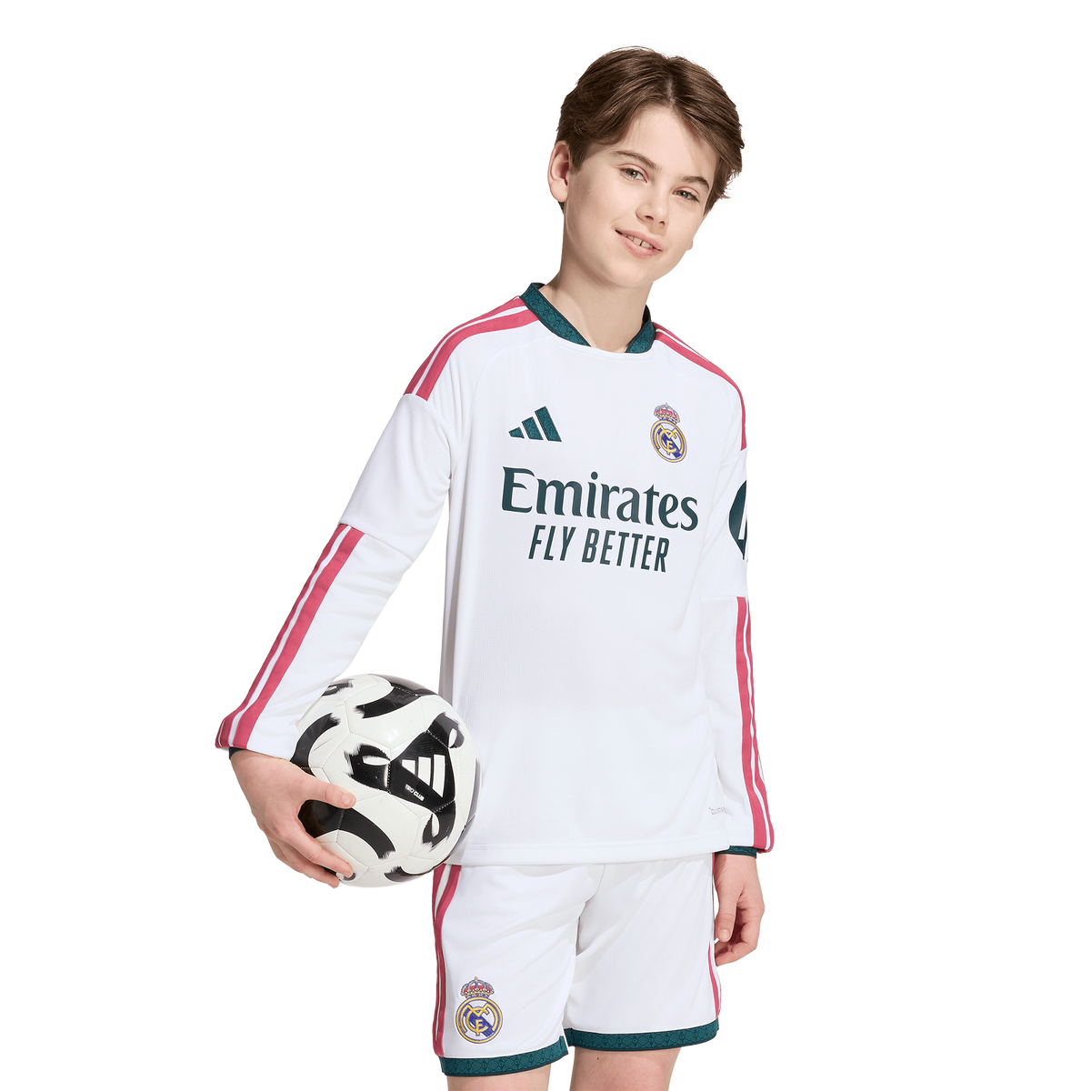 adidas Junior Real Madrid T-Shirt - White (KC3947)