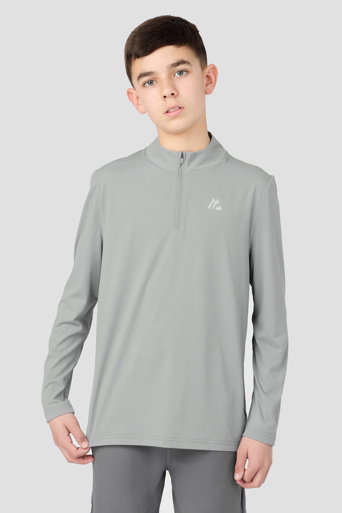 Montirex Junior Delta 1/4 Zip - Platinum Grey